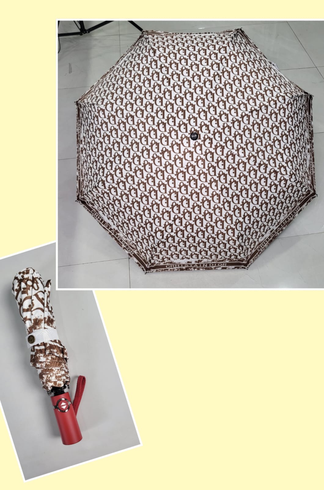 Compact Reverse Auto Open/Close Folding Umbrella Windproof Travel Umbrella