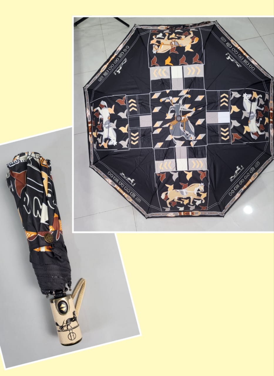 Compact Reverse Auto Open/Close Folding Umbrella Windproof Travel Umbrella