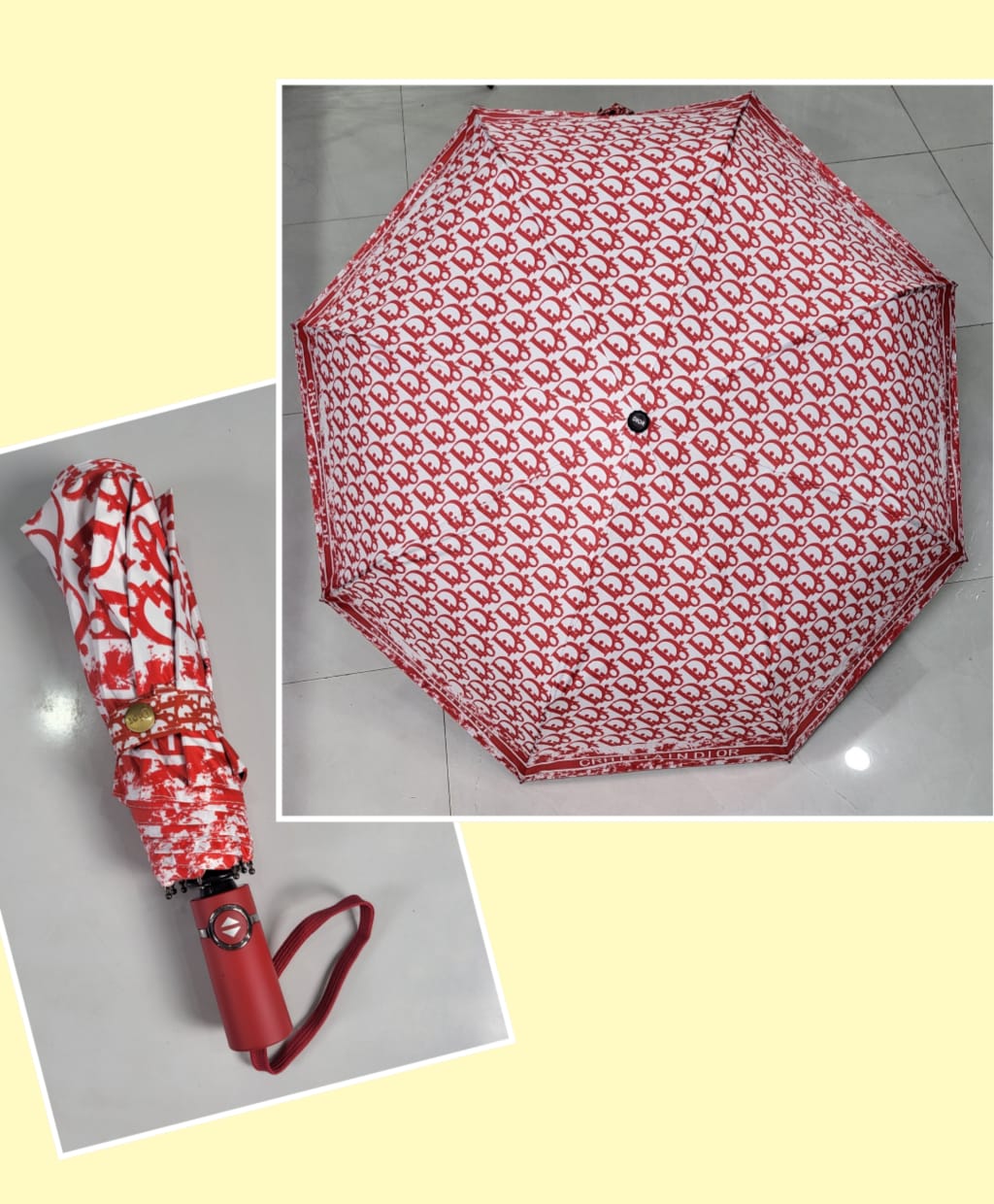 Compact Reverse Auto Open/Close Folding Umbrella  Windproof Travel Umbrella