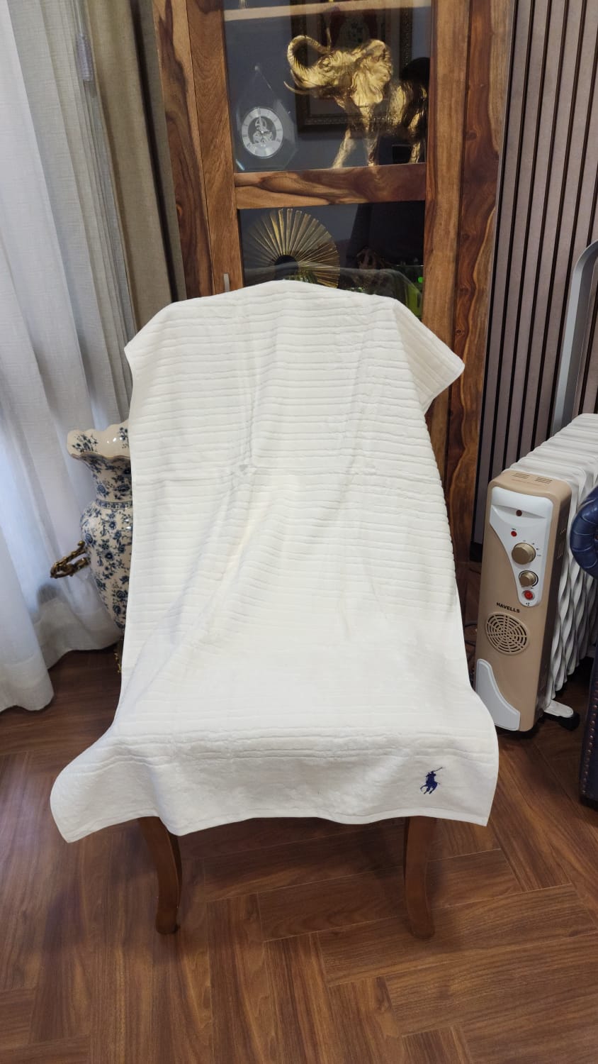 100% Organic Cotton 500 GSM Highly Absorbent Towels with Hanging Loop (Set of 3 )