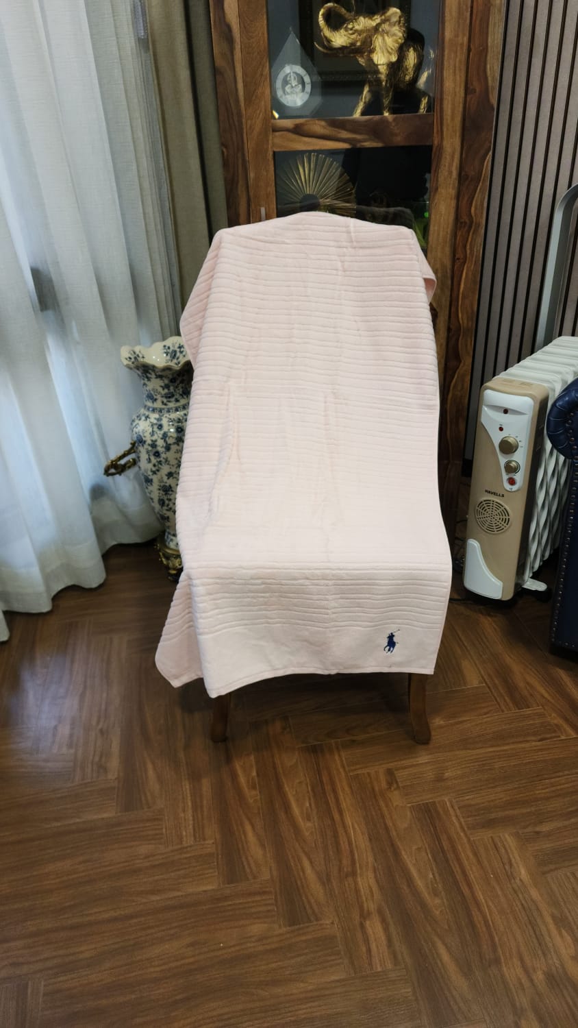 100% Organic Cotton 500 GSM Highly Absorbent Towels with Hanging Loop (Set of 3 )