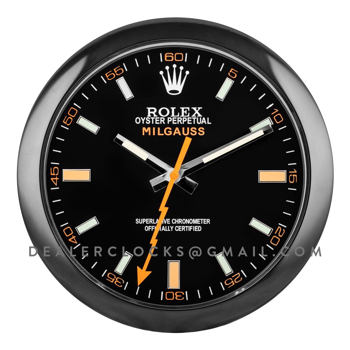 Luxury Stainless Steel Metal Wall Clock For Royal Home & Bunglows, Wall Clock, Wall Watch. Diameter - 35 cm