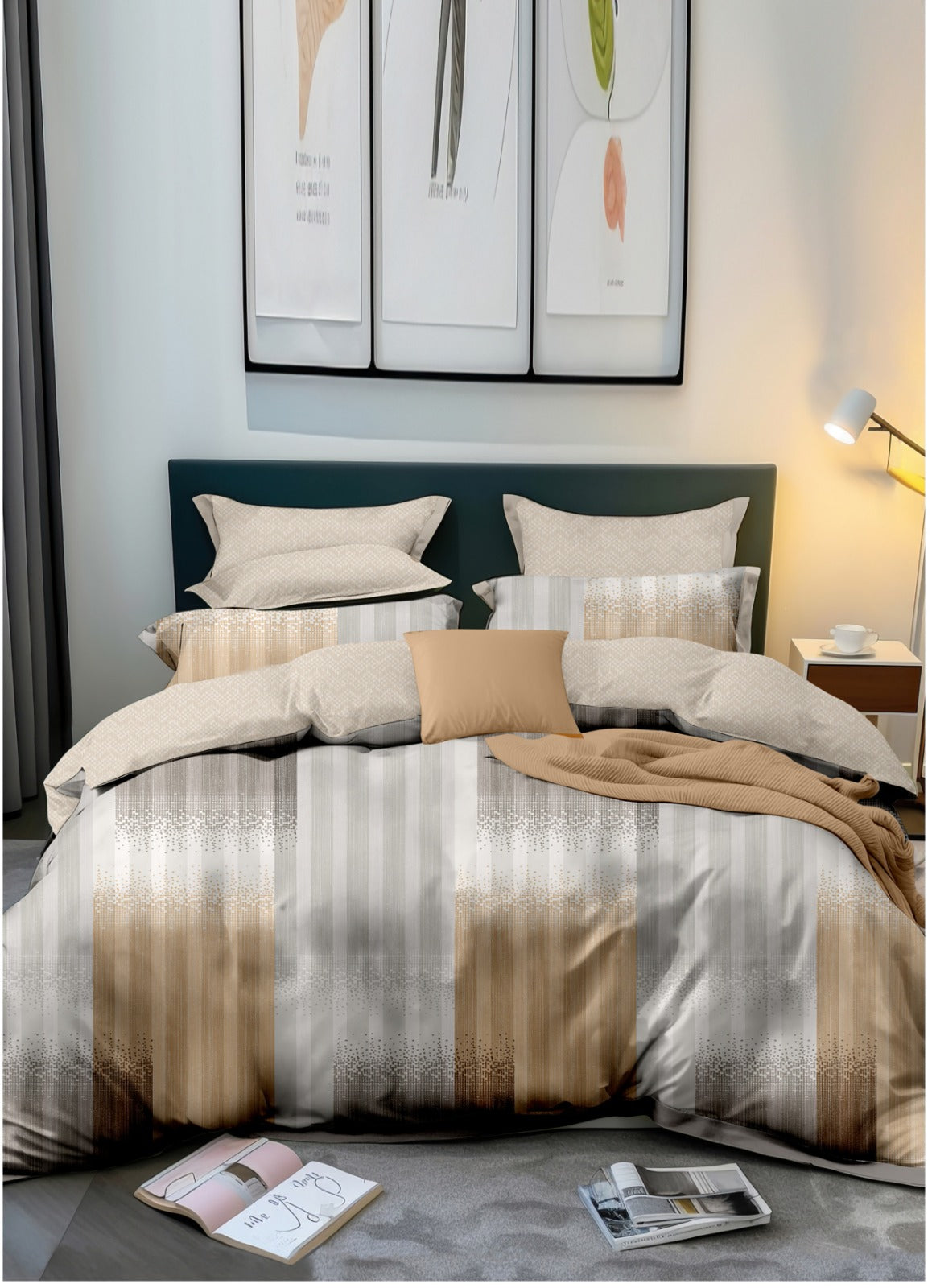 Spread Spian 220 TC Micro Fibre Super King Size Bedsheet - 108" X 108"