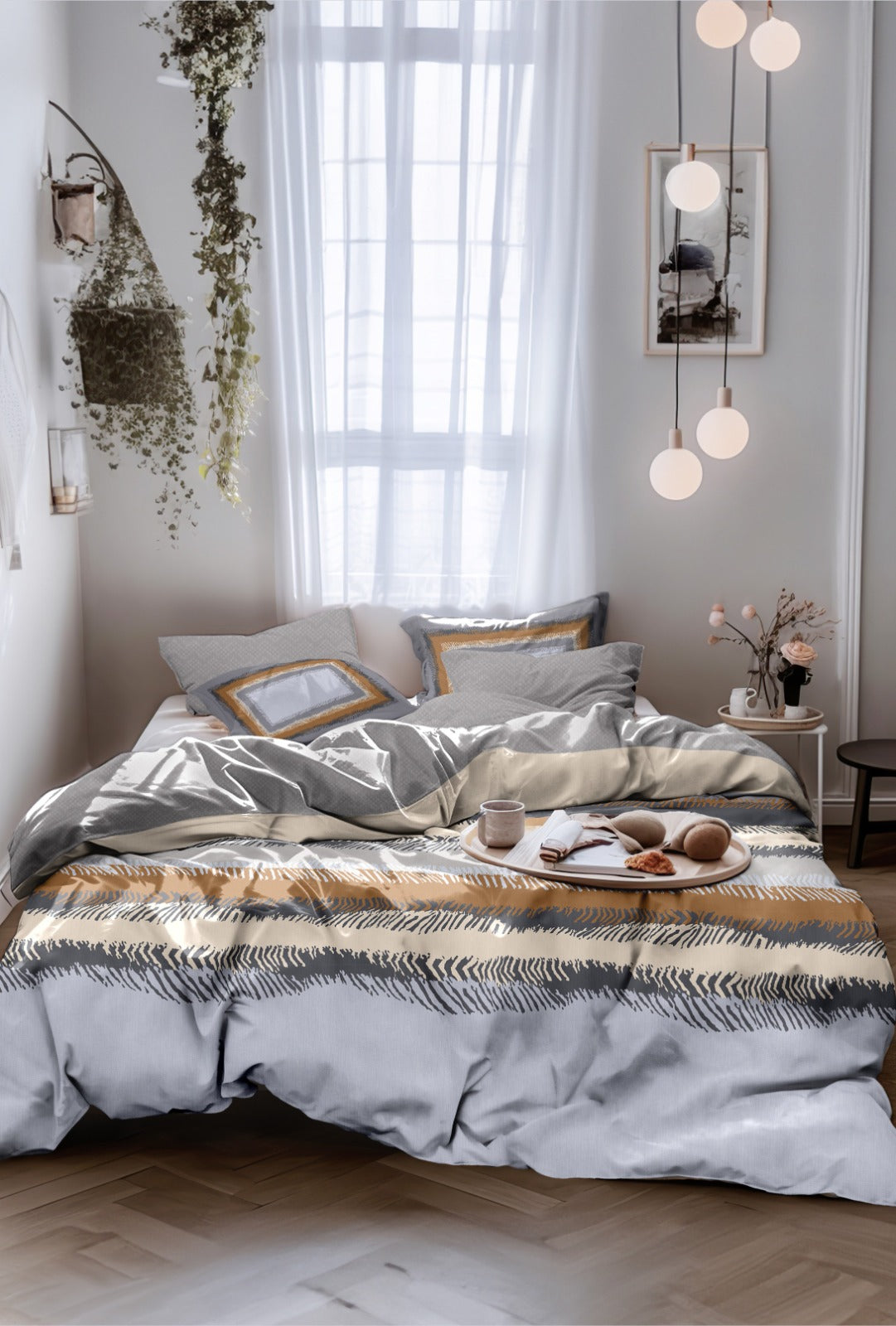 Spread Spian 220 TC Micro Fibre Super King Size Bedsheet - 108" X 108"
