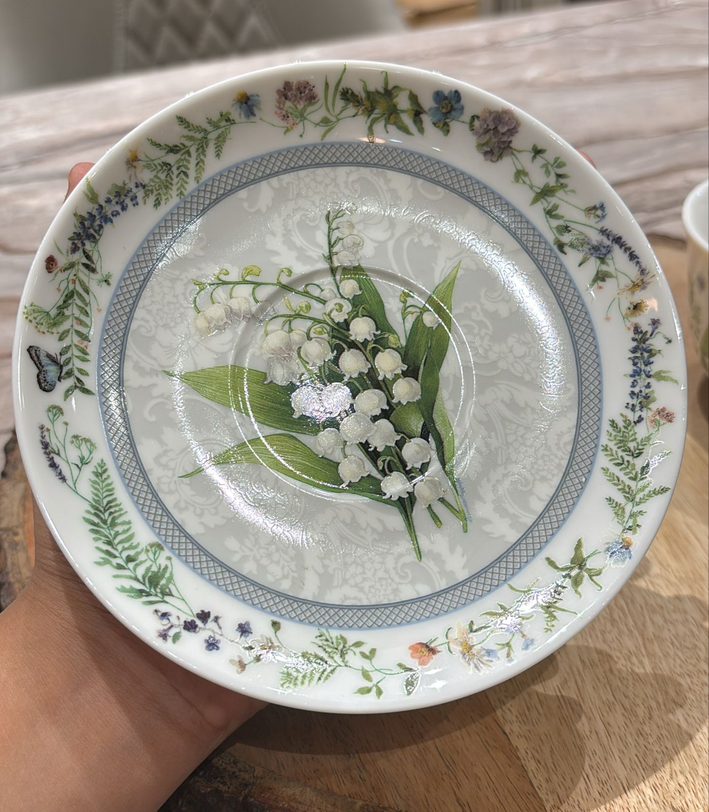 Luxury printed Fine English Bone China Cup & Saucer with Gift Box (Set of 6 PC)