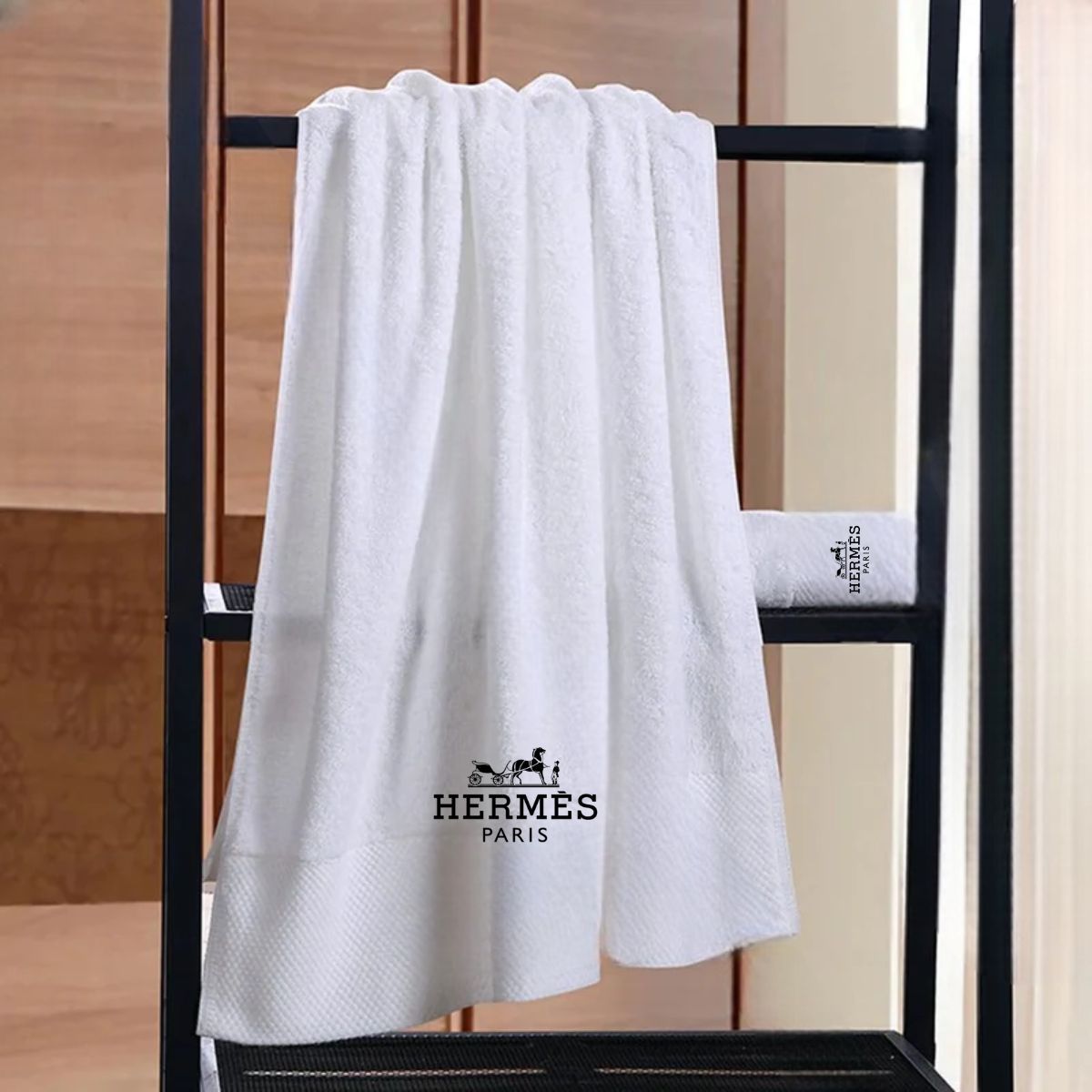 Embroidered Highly Absorbent Luxury Bath Towel Set Of 3