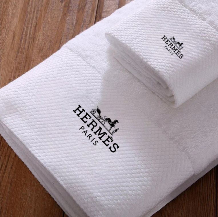 Embroidered Highly Absorbent Luxury Bath Towel Set Of 3