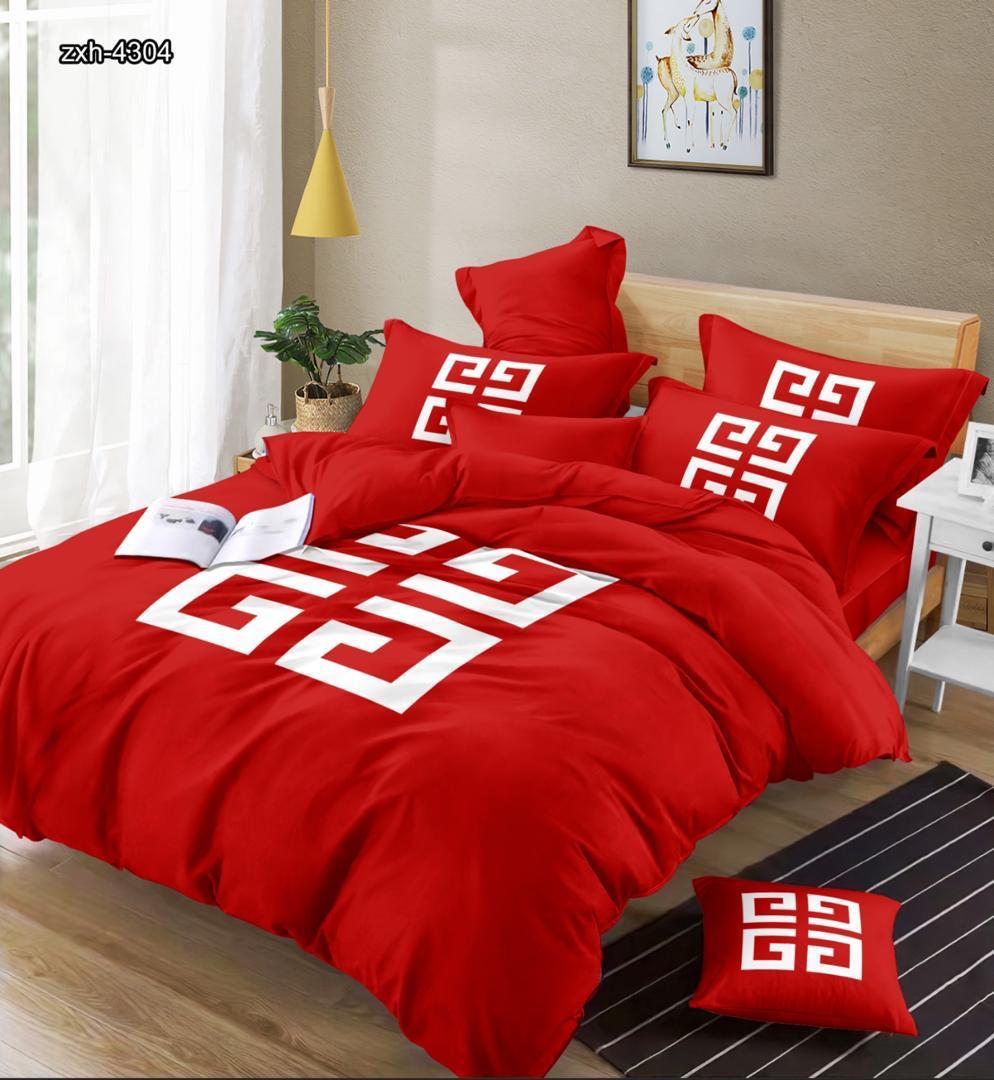 New 100% Comfortable 220 TC King Size Double Bedsheet Digital Print - 275 X 275 CM with 2 Pillow Covers - 3 Pcs Set