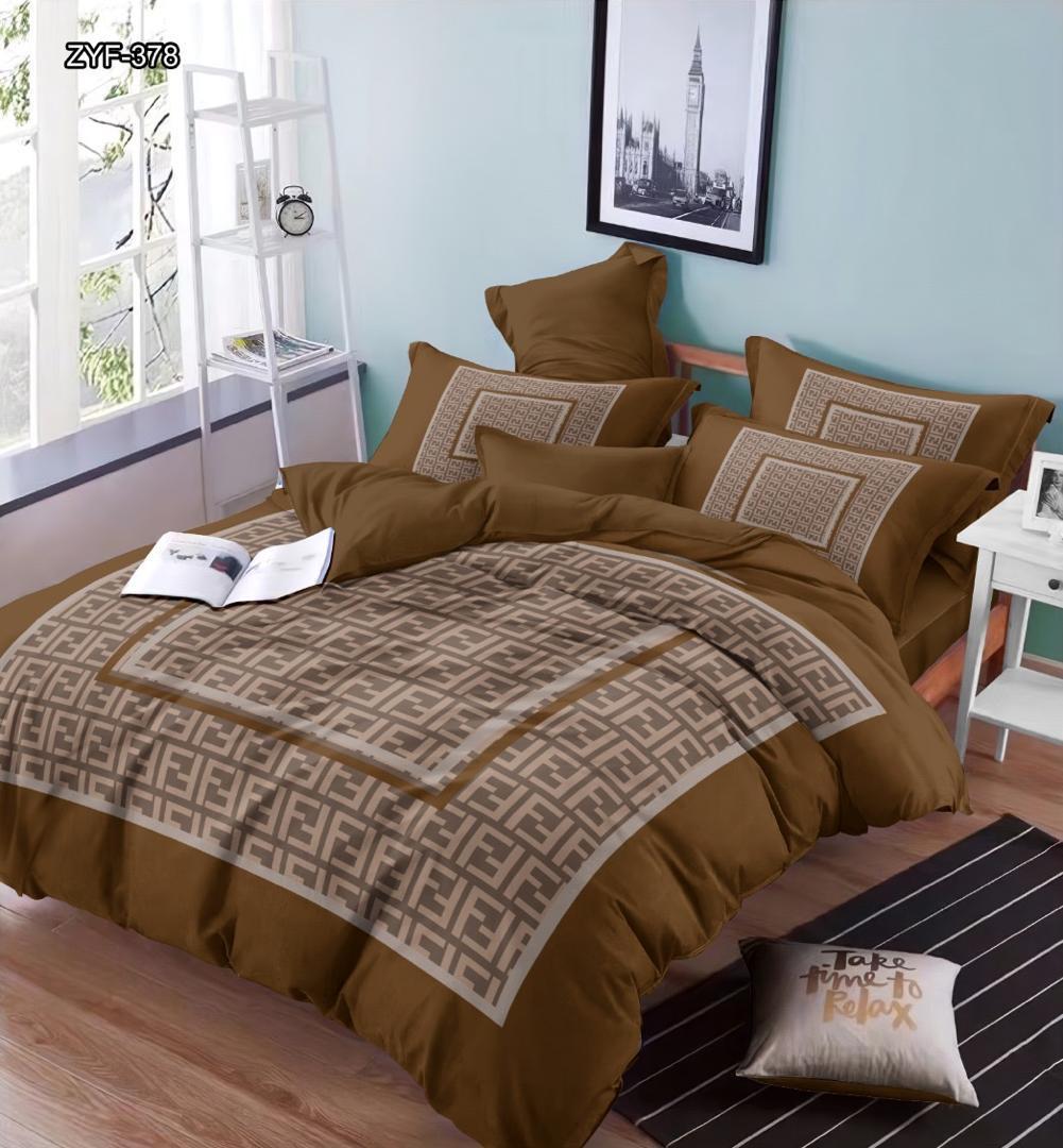 New 100% Comfortable 220 TC King Size Double Bedsheet Digital Print - 275 X 275 CM with 2 Pillow Covers - 3 Pcs Set