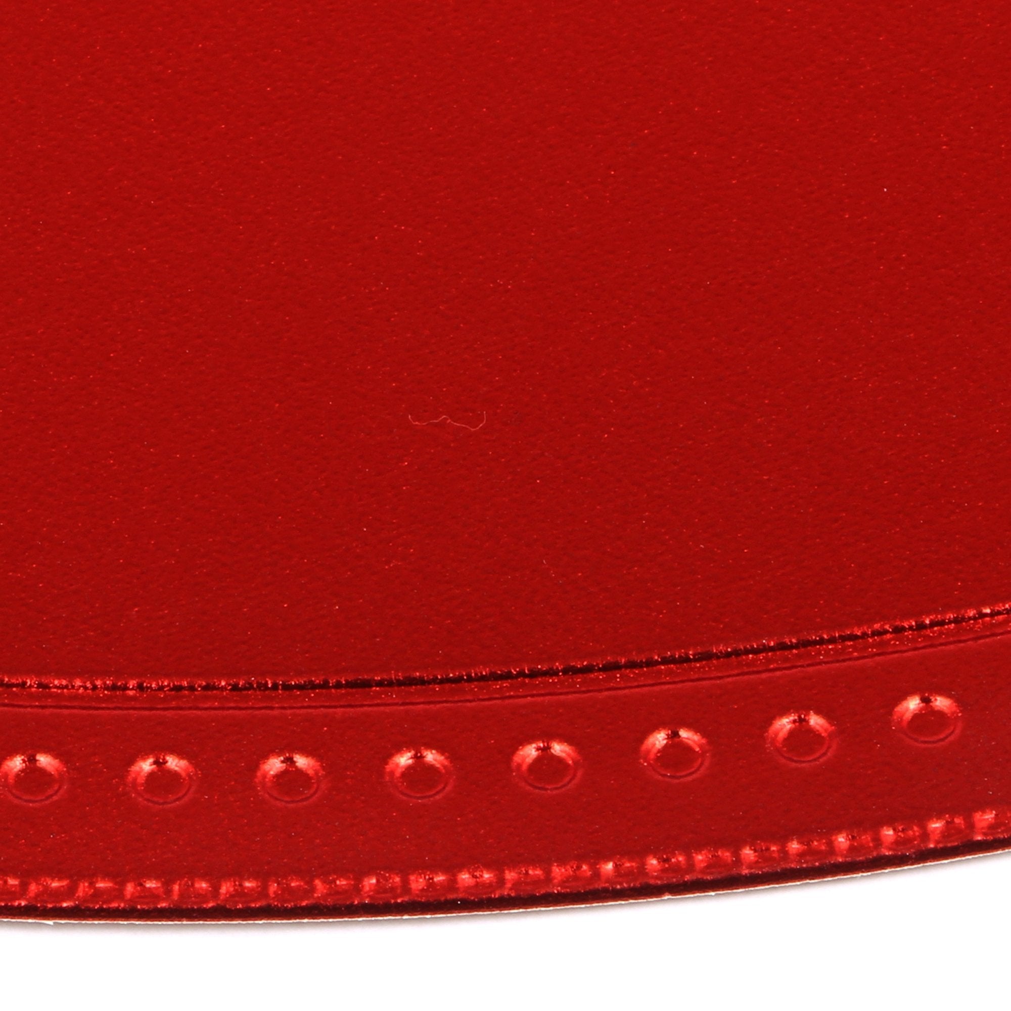 Set of 6 pcs PU Leather Place Mats, Best for Dining Table/Bedside Table, Center Table (Round 15X15 Inch)