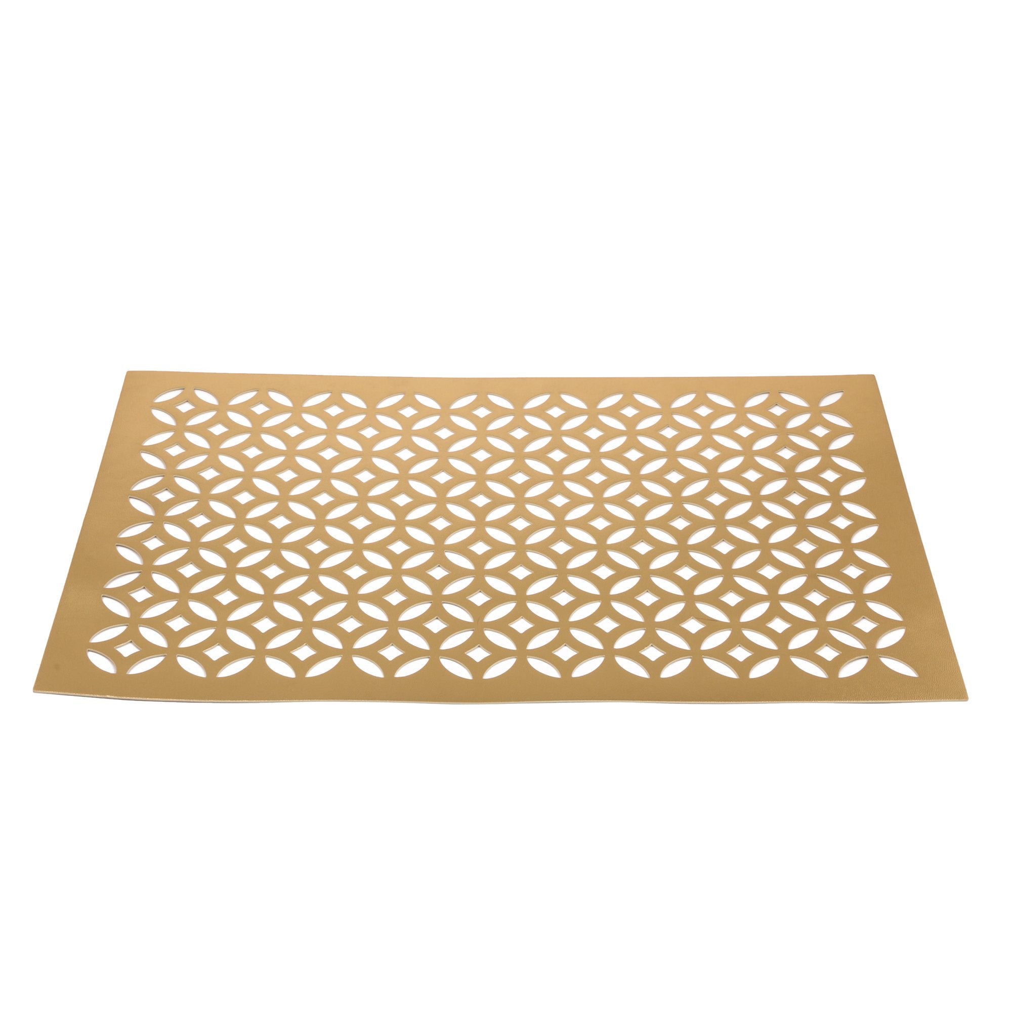 Rectangular Set of 6 pcs PU Leather Solid Place Mats, Best for Dining Table/Bedside Table, Center Table