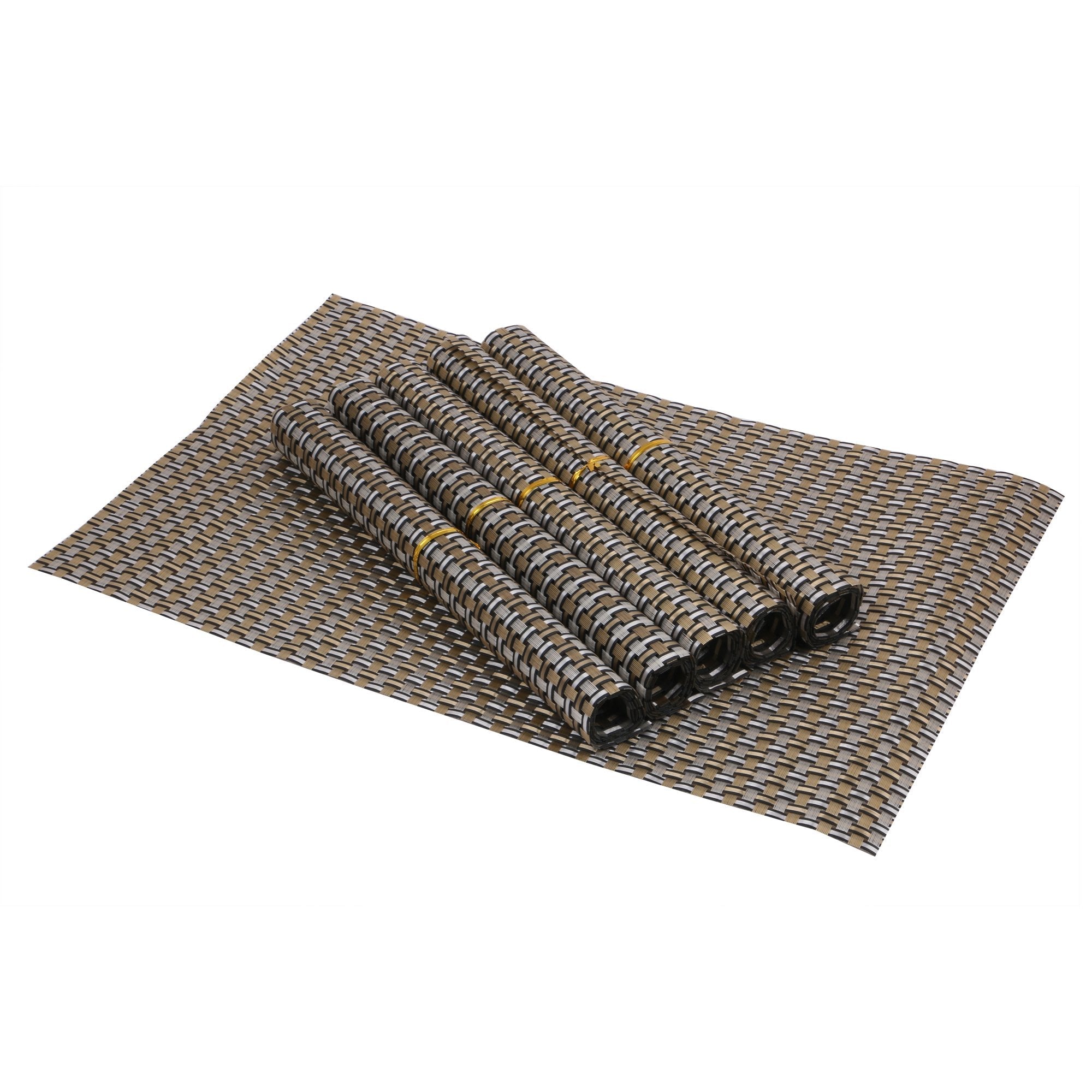 PVC Dining Table Kitchen Placemats - 6 Pieces (45 x 30 cm)