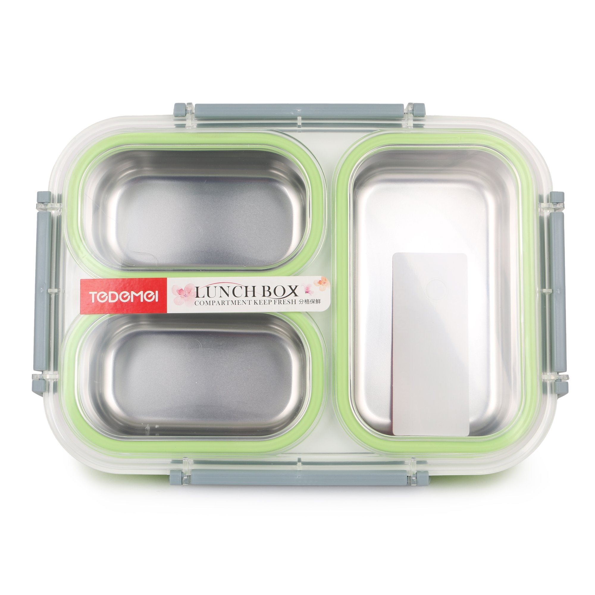 Stainless Steel Insulated Lunch Box with 3 Compartments 1.2 ltrs, 6540