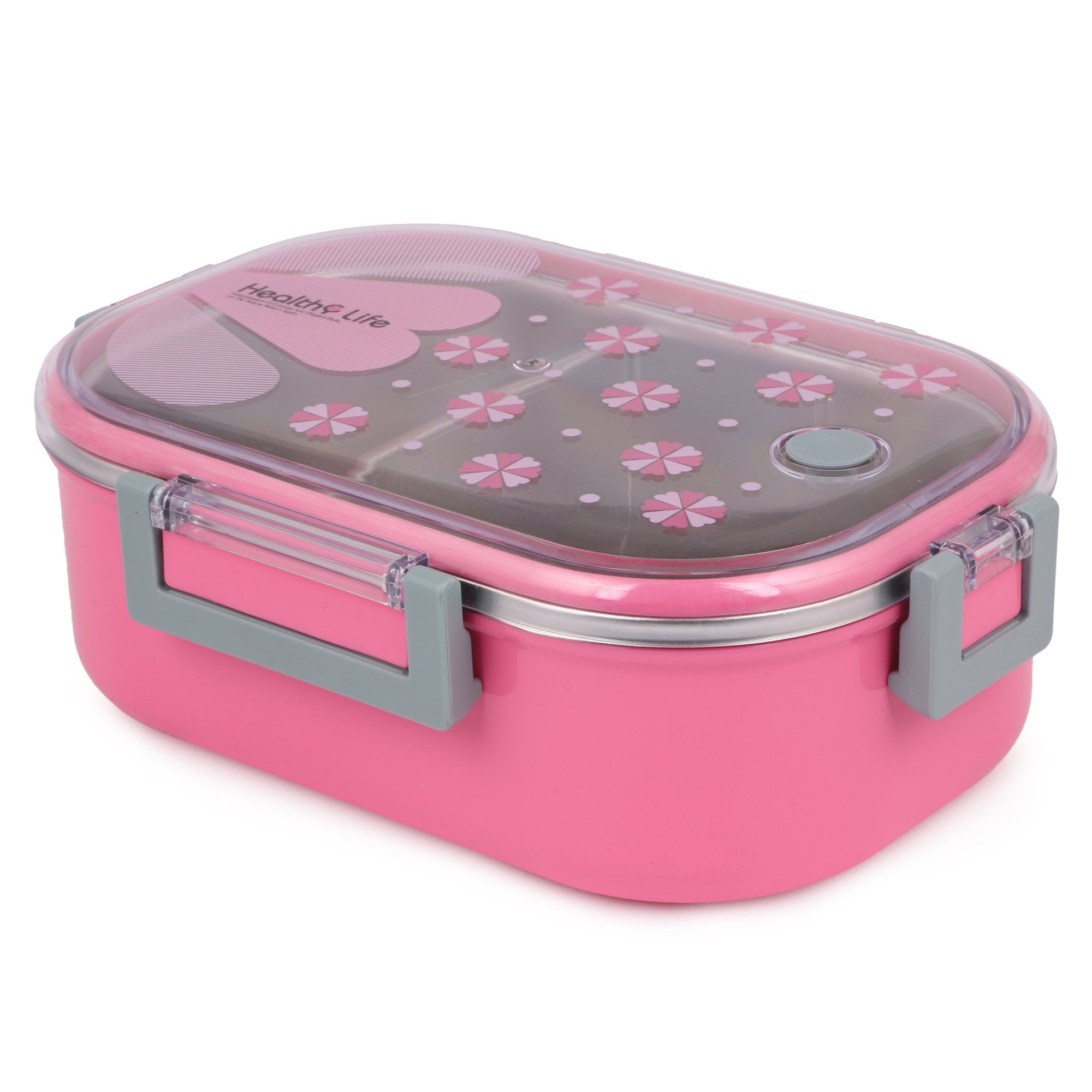 Stainless Steel Insulated 2 Grid Lunch Box Size: 6541 980ml