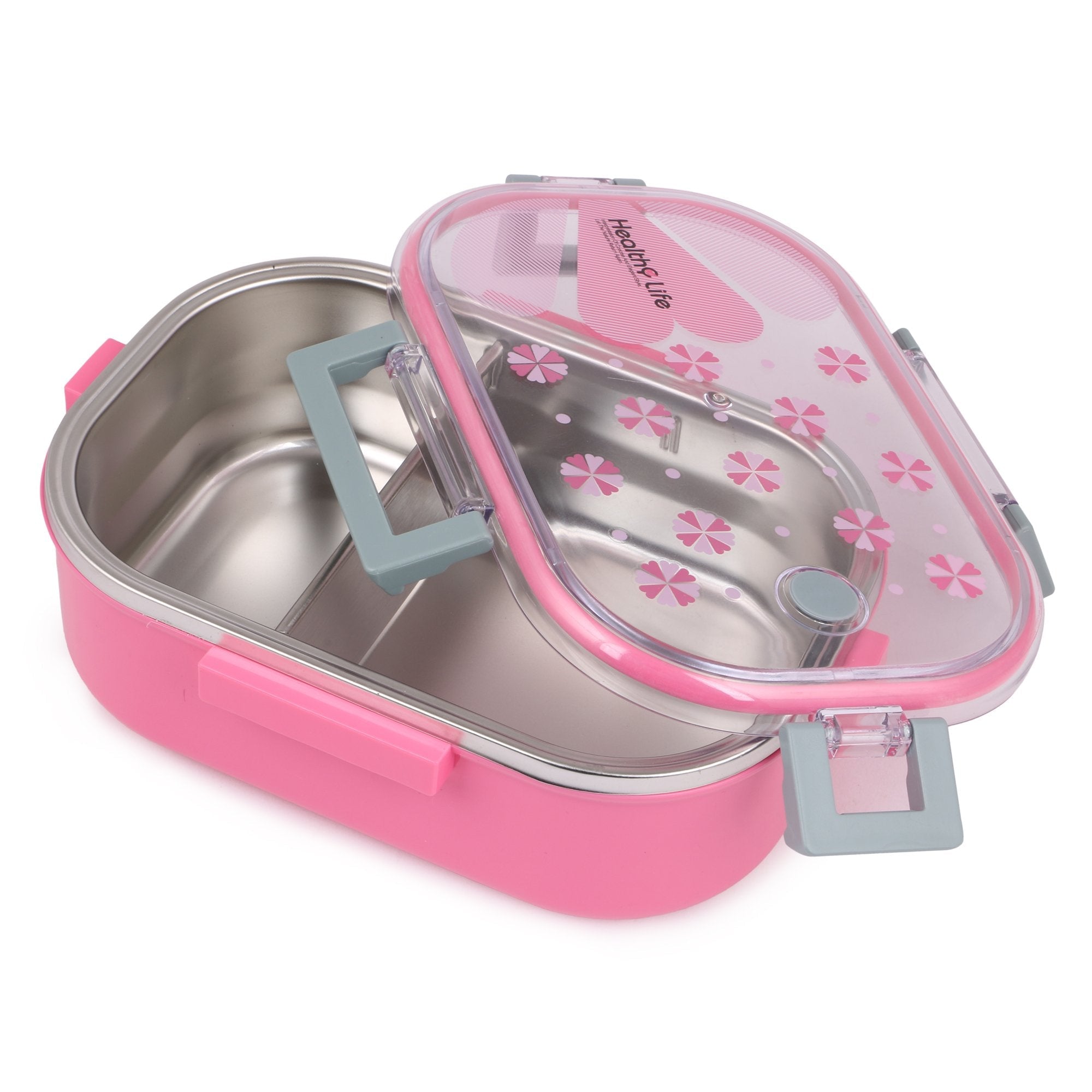 Stainless Steel Insulated 2 Grid Lunch Box Size: 6541 980ml