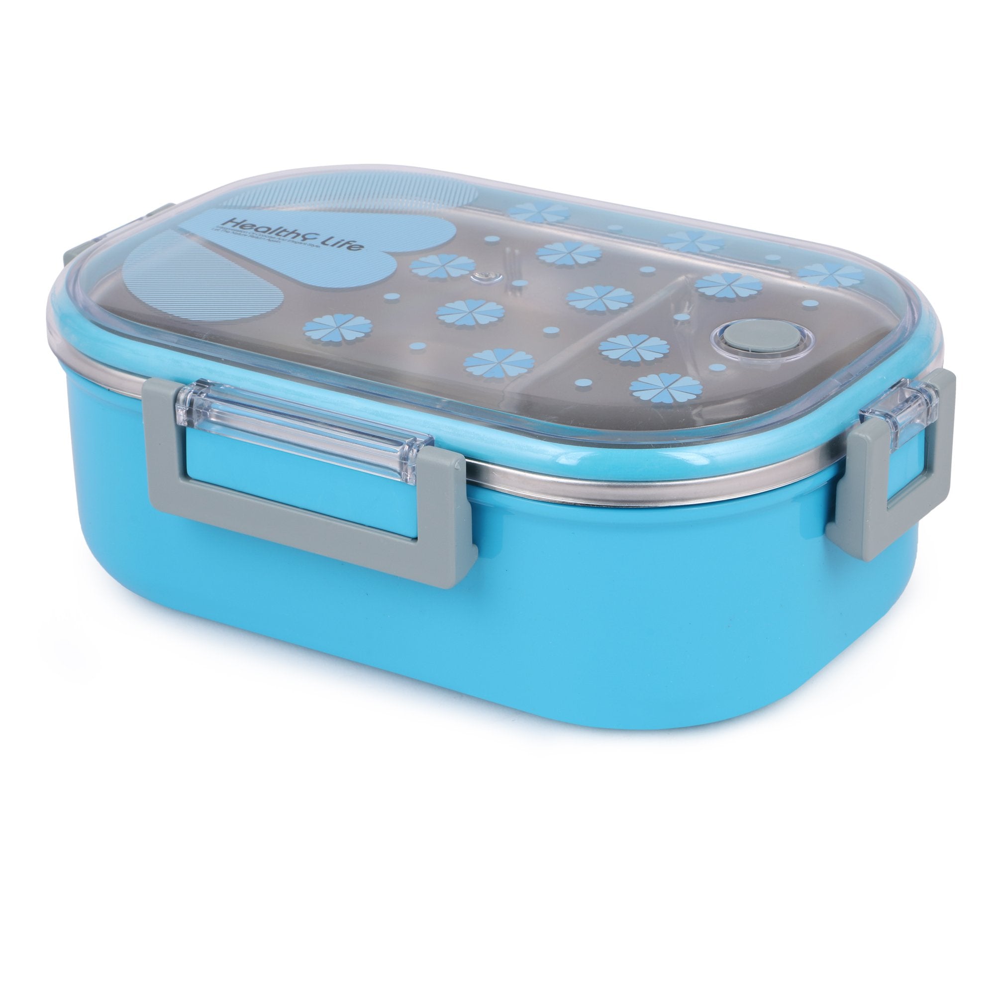 Stainless Steel Insulated 2 Grid Lunch Box Size: 6541 980ml
