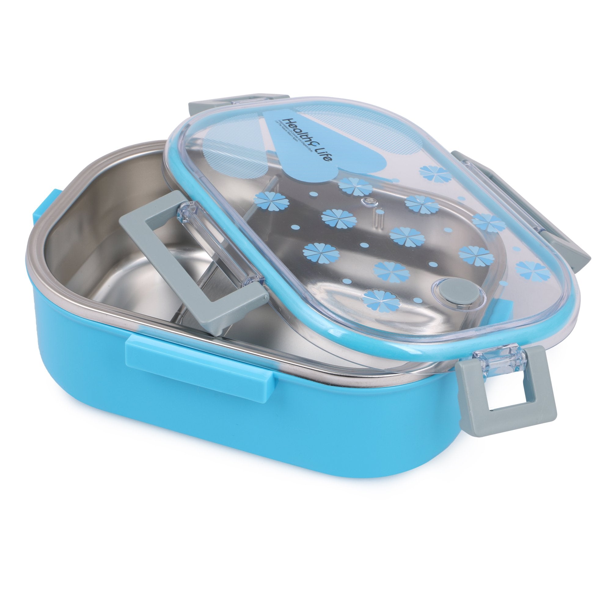 Stainless Steel Insulated 2 Grid Lunch Box Size: 6541 980ml