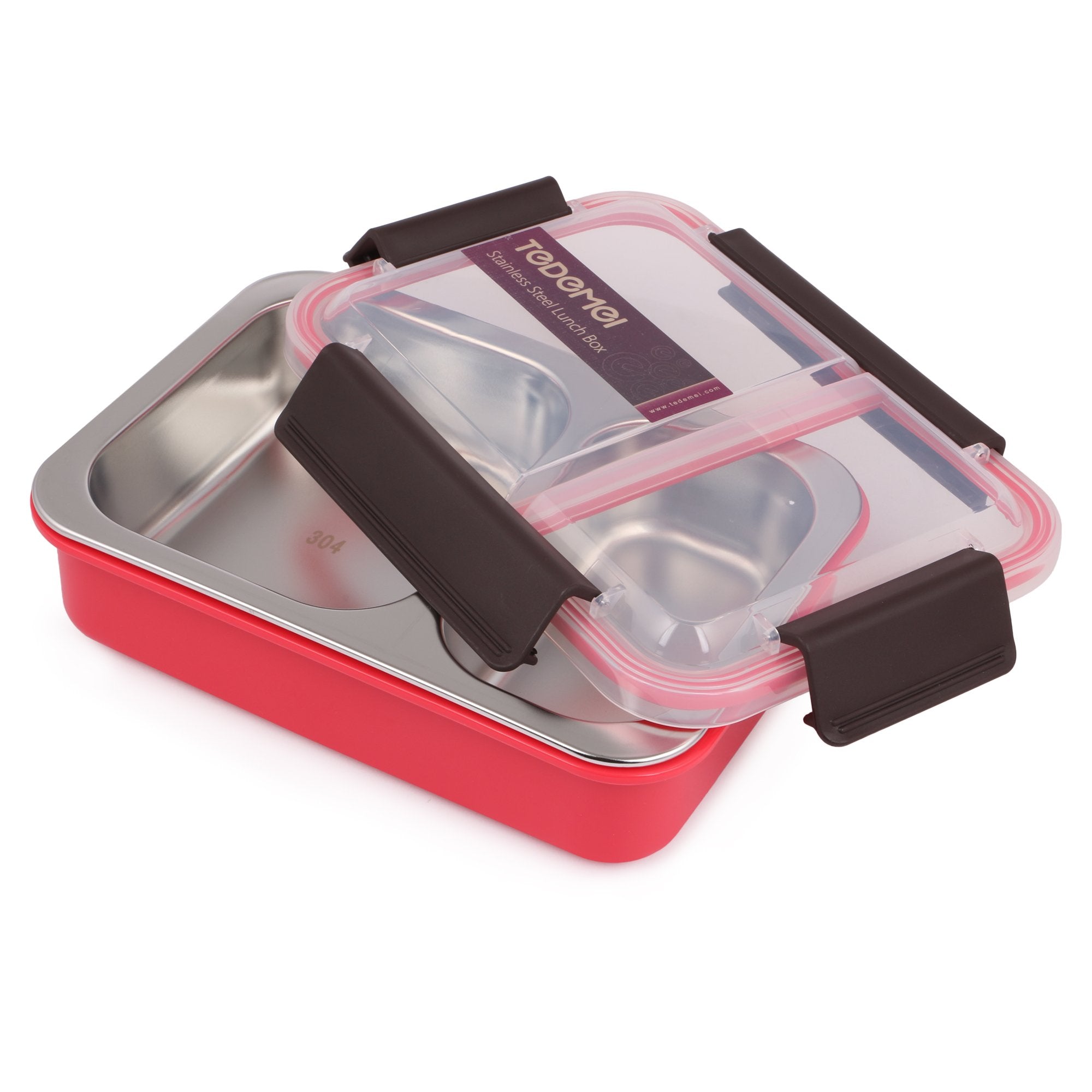 Stainless Steel Insulated 2 Compartment Lunch Box, 750ML 6561