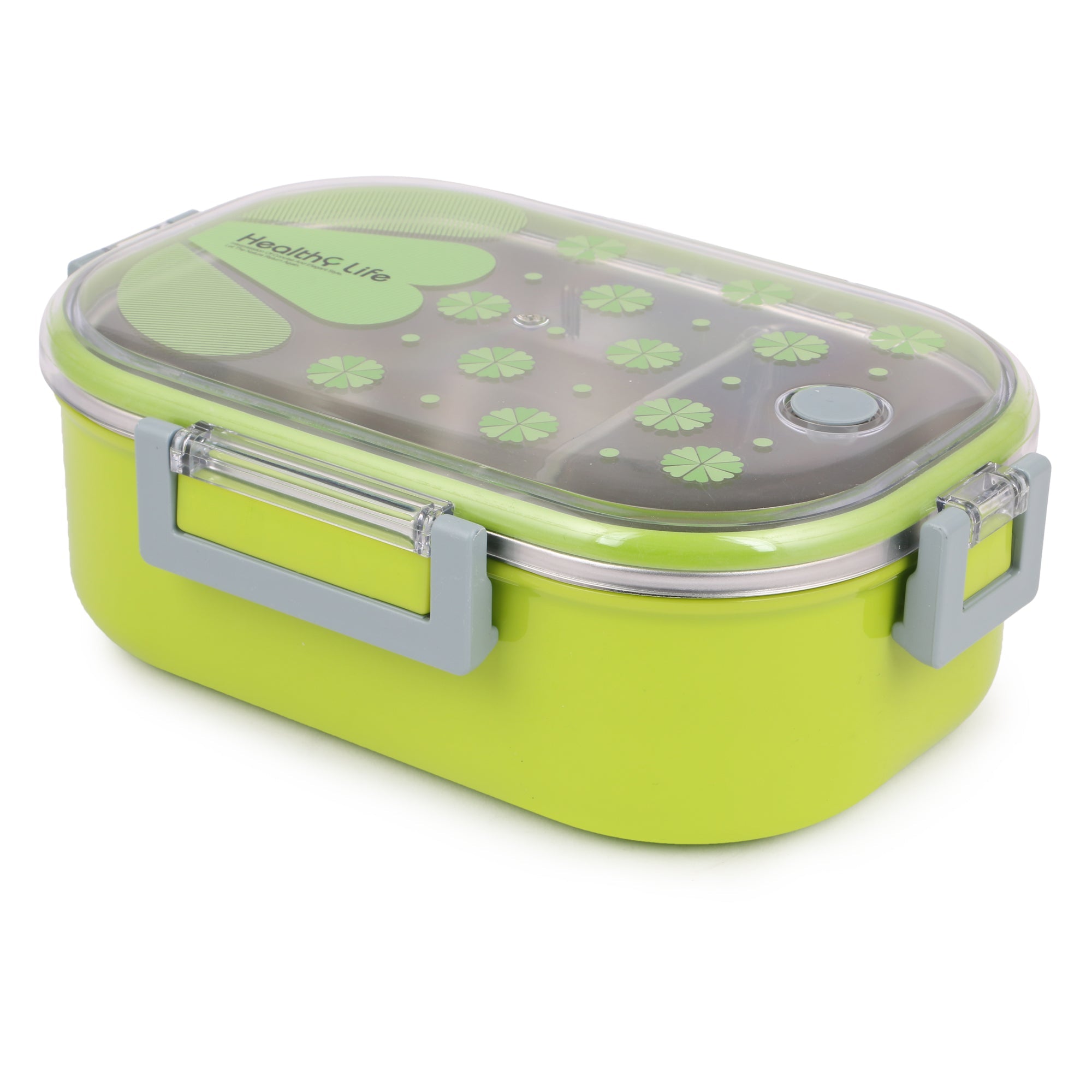 Stainless Steel Insulated 2 Grid Lunch Box Size: 6541 980ml
