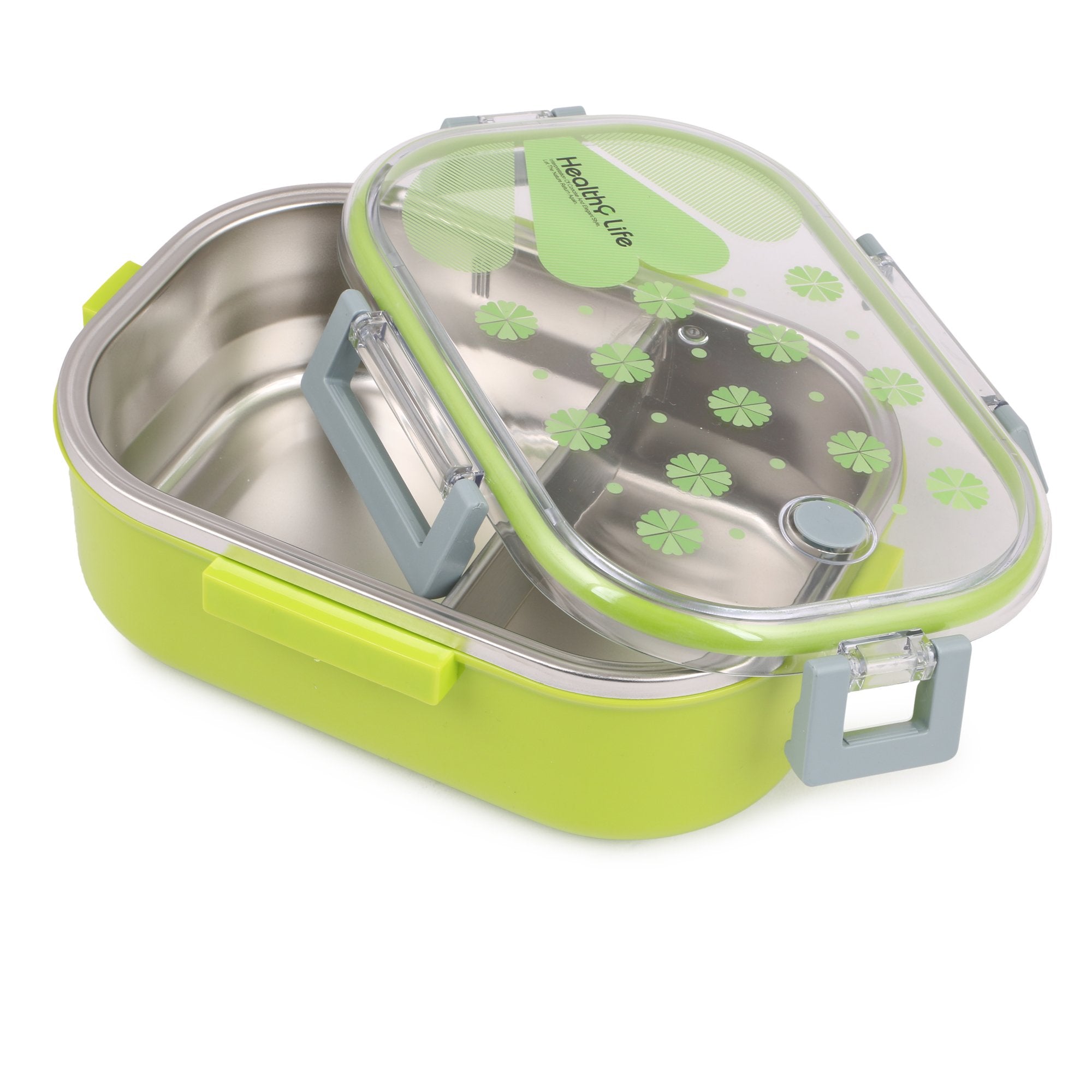 Stainless Steel Insulated 2 Grid Lunch Box Size: 6541 980ml