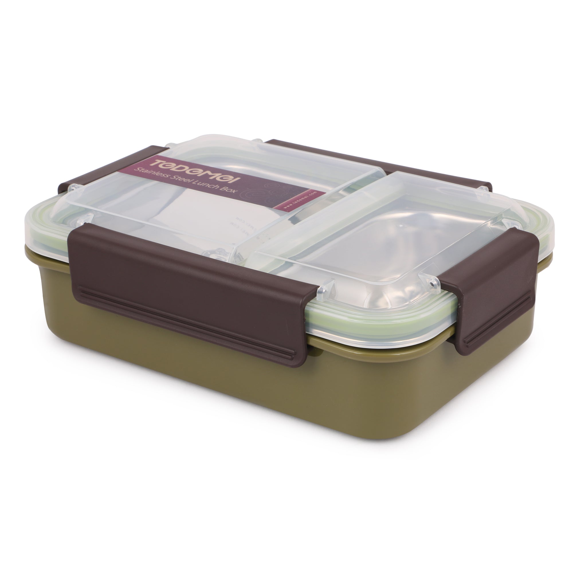 Stainless Steel Insulated 2 Compartment Lunch Box, 750ML 6561