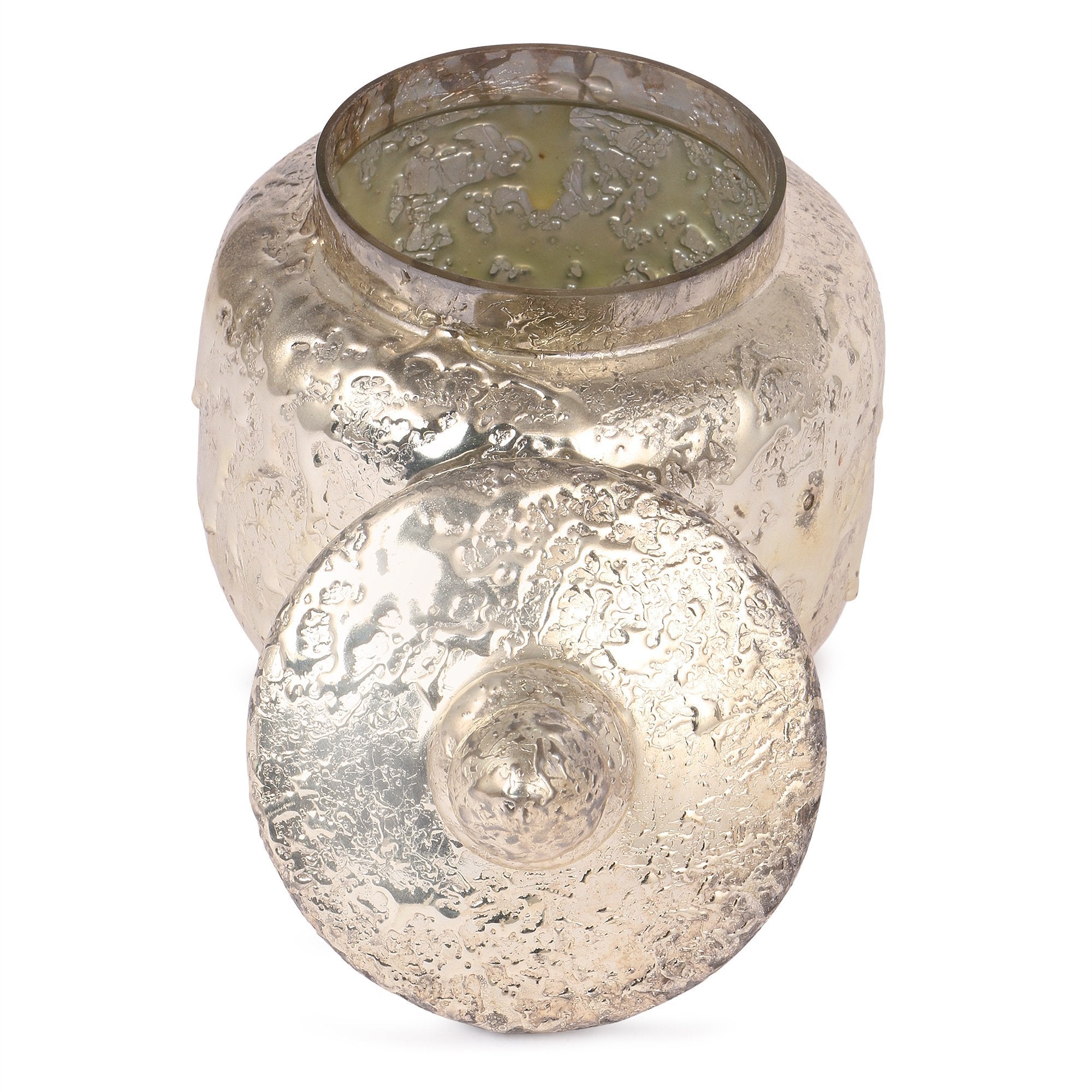 Coloured Round Glass Storage Jar with Lid- 1200ml