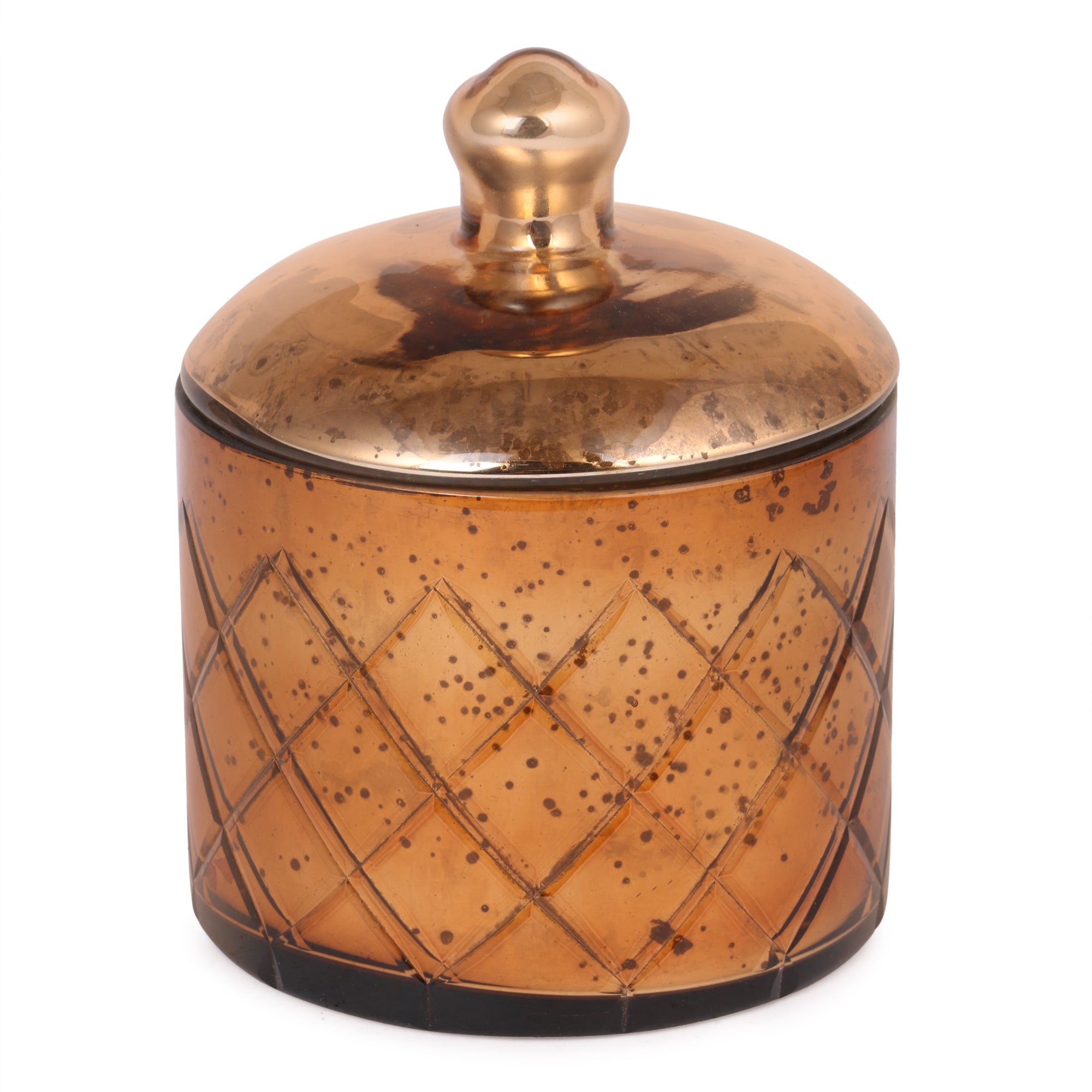 Coloured Glass Storage Jar with Lid- 600ml