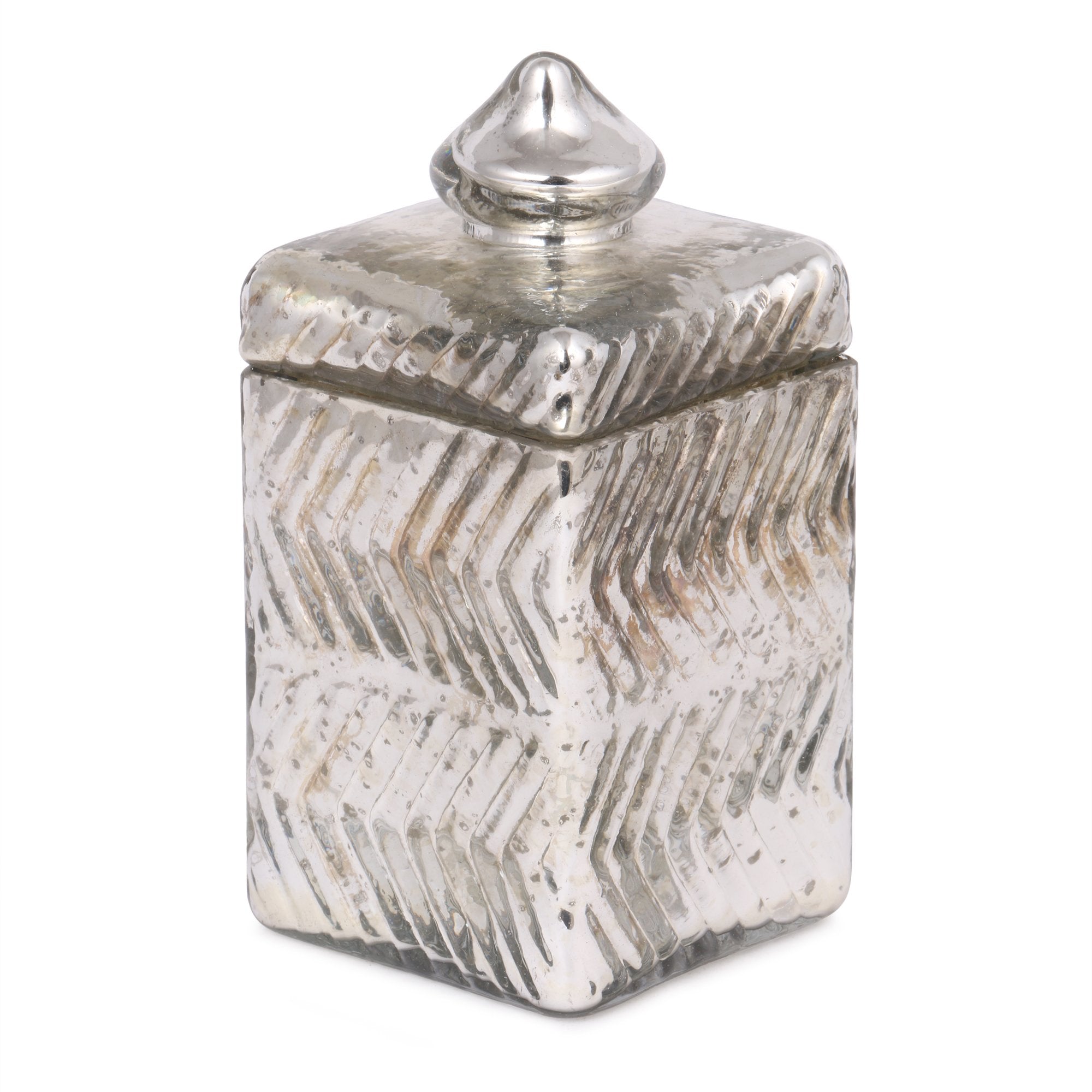 Coloured Glass Storage Jar with Lid- 600ml