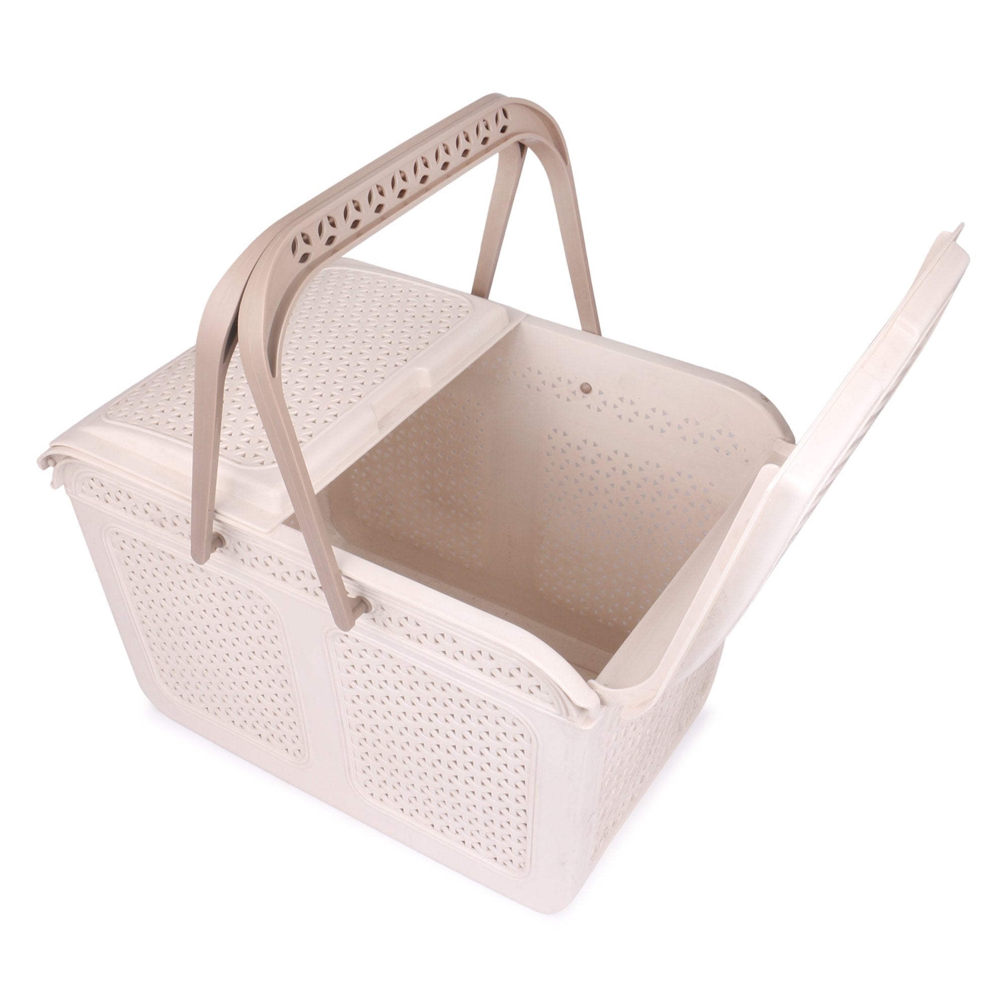 Plastic Lunch Basket with Lid for Office, Home and Picnic Use