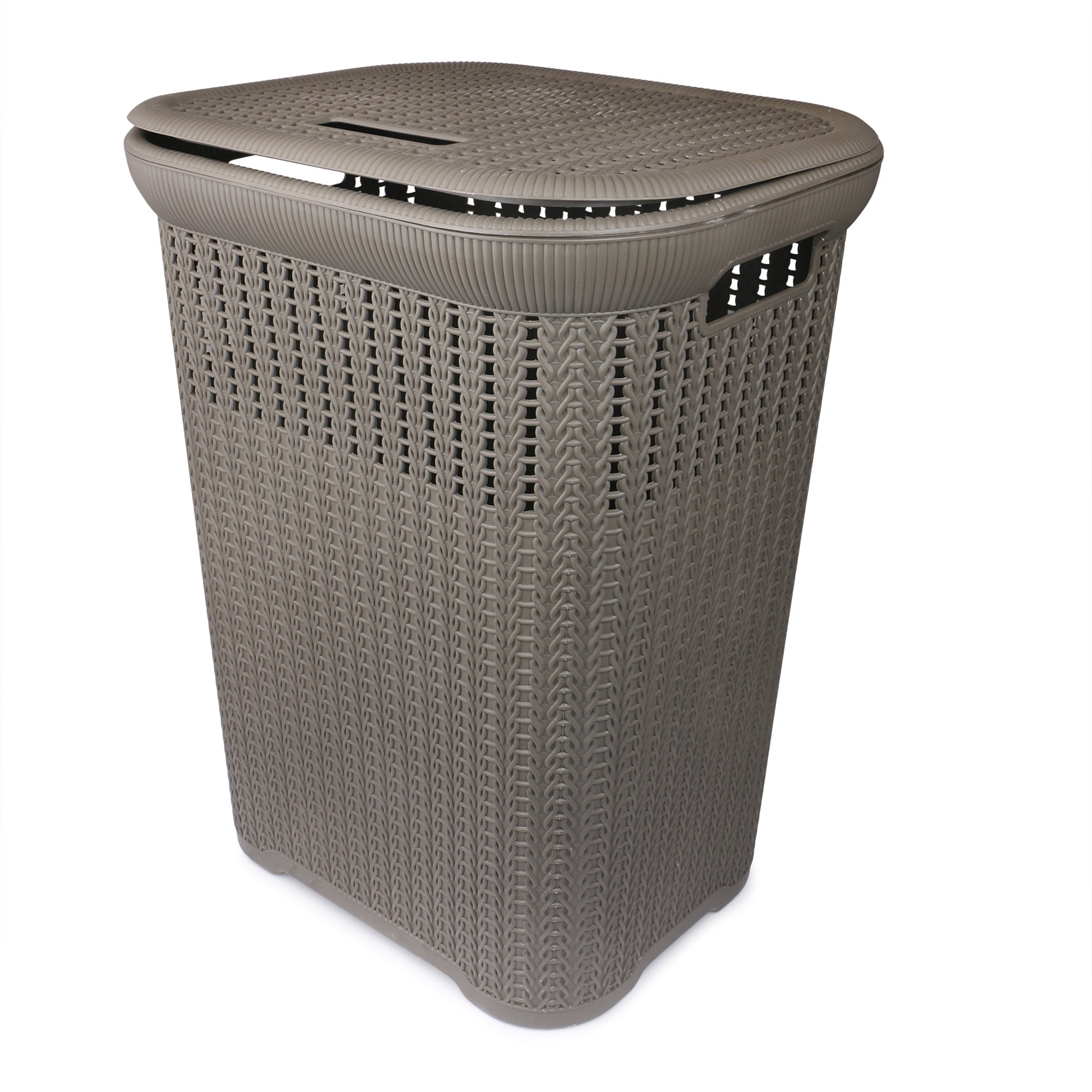 Laundry Basket with Lid/Bathroom Basket for Clothes/Multipurpose Big Size Basket for Home | 60 Lt.