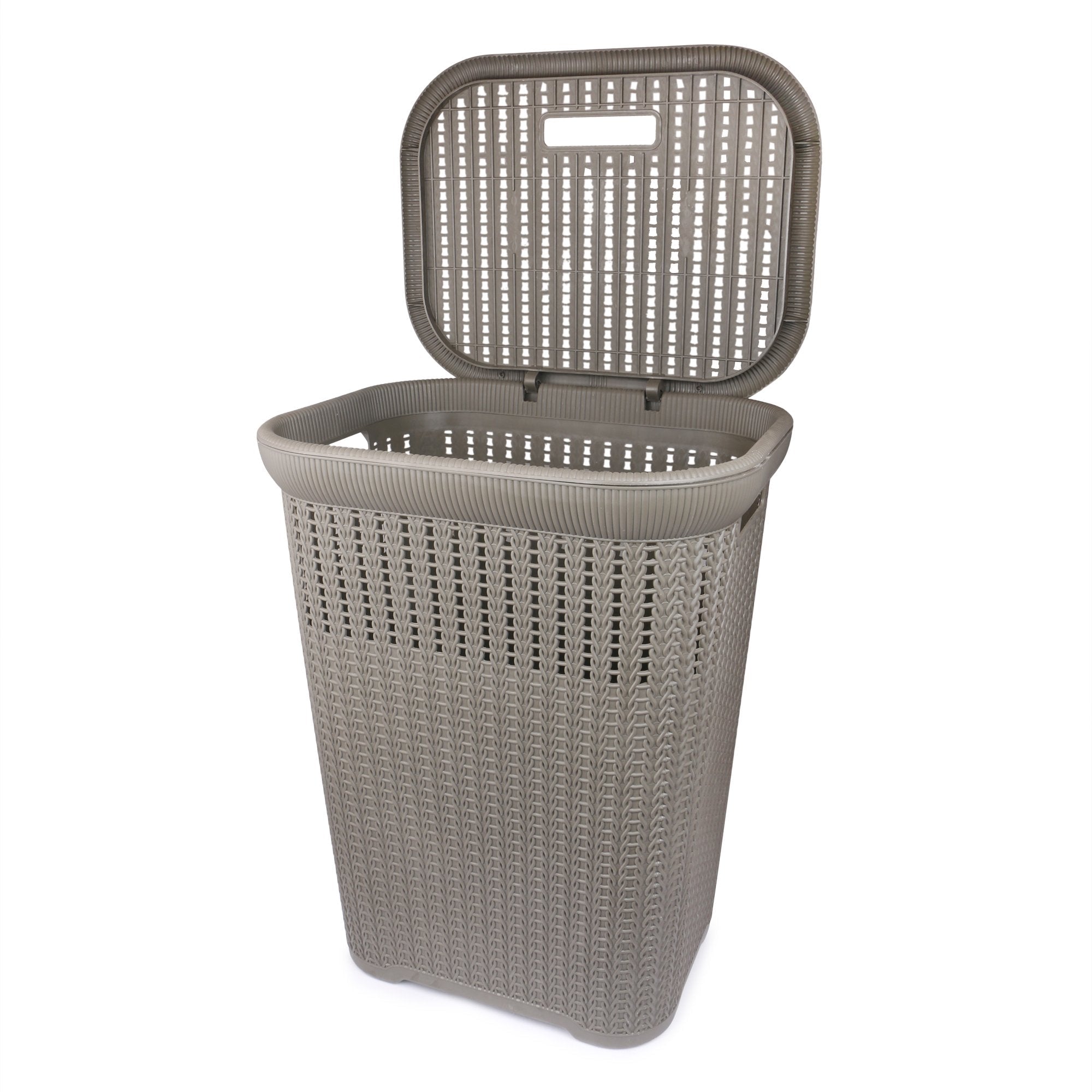 Laundry Basket with Lid/Bathroom Basket for Clothes/Multipurpose Big Size Basket for Home | 60 Lt.