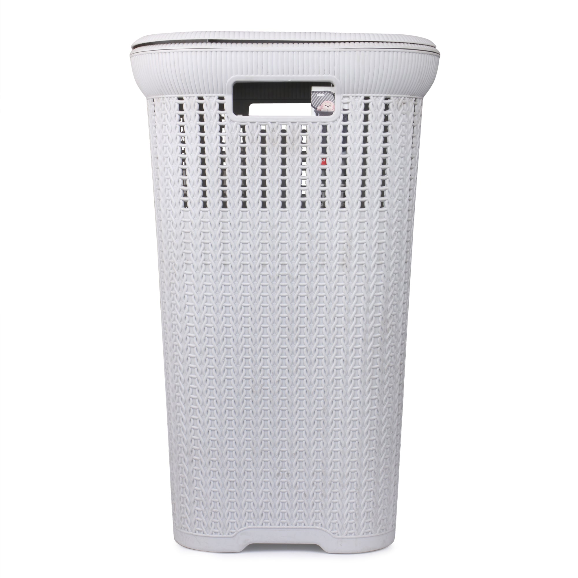 Laundry Basket with Lid/Bathroom Basket for Clothes/Multipurpose Big Size Basket for Home | 60 Lt.