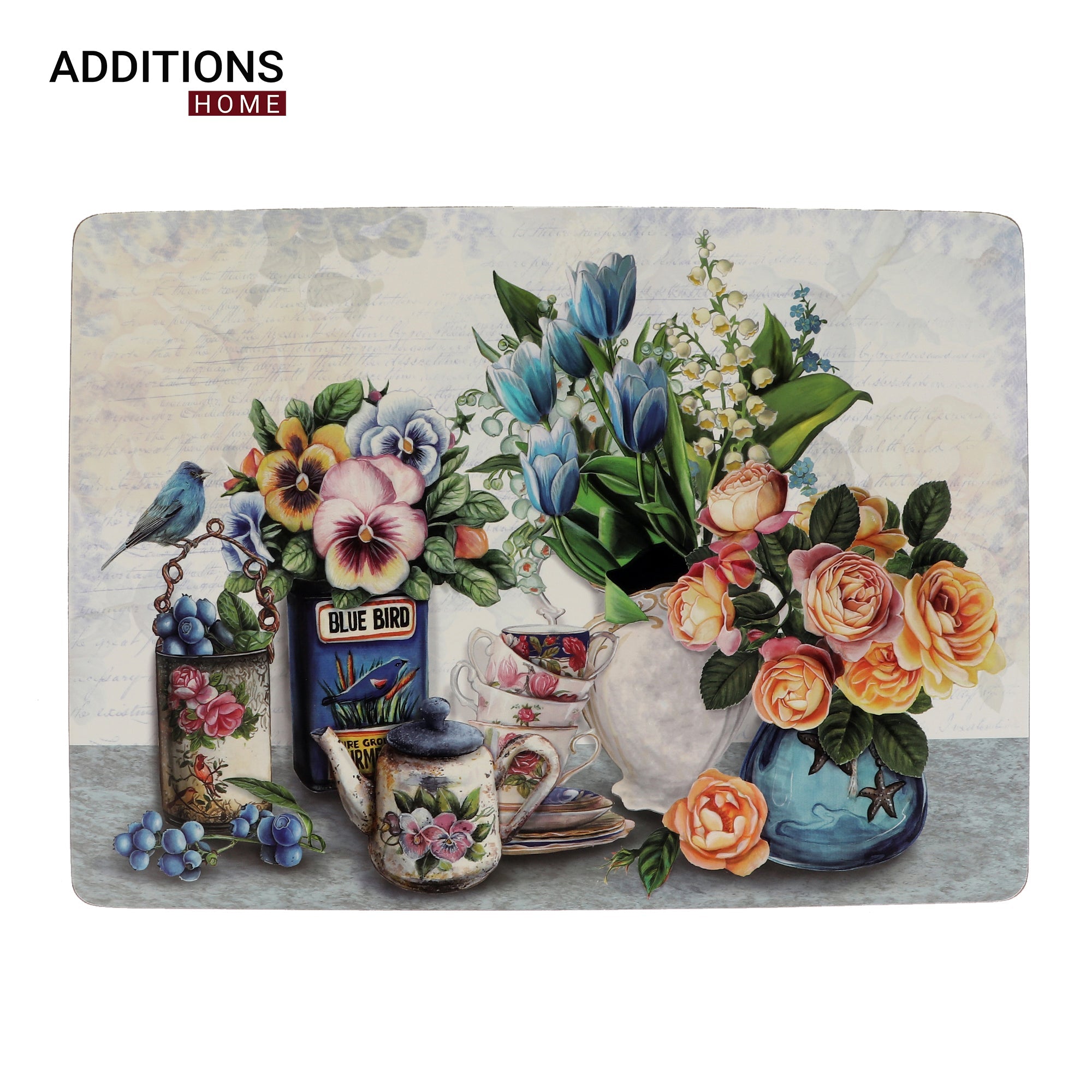 LUXURY MDF PLACEMATS, TABLE MATS WITH COASTERS SUBLIMATION PRINTING (SET OF 16 PCS)