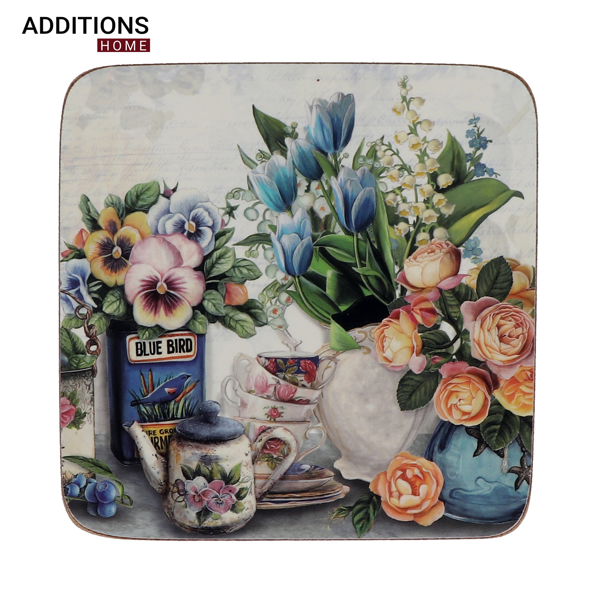 LUXURY MDF PLACEMATS, TABLE MATS WITH COASTERS SUBLIMATION PRINTING (SET OF 16 PCS)