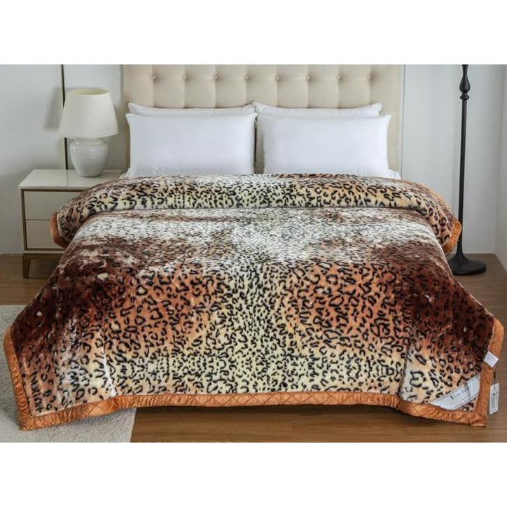JUNGLE SAFARI MINK WARM BLANKET DOUBLE BED 220 x 240 CMS