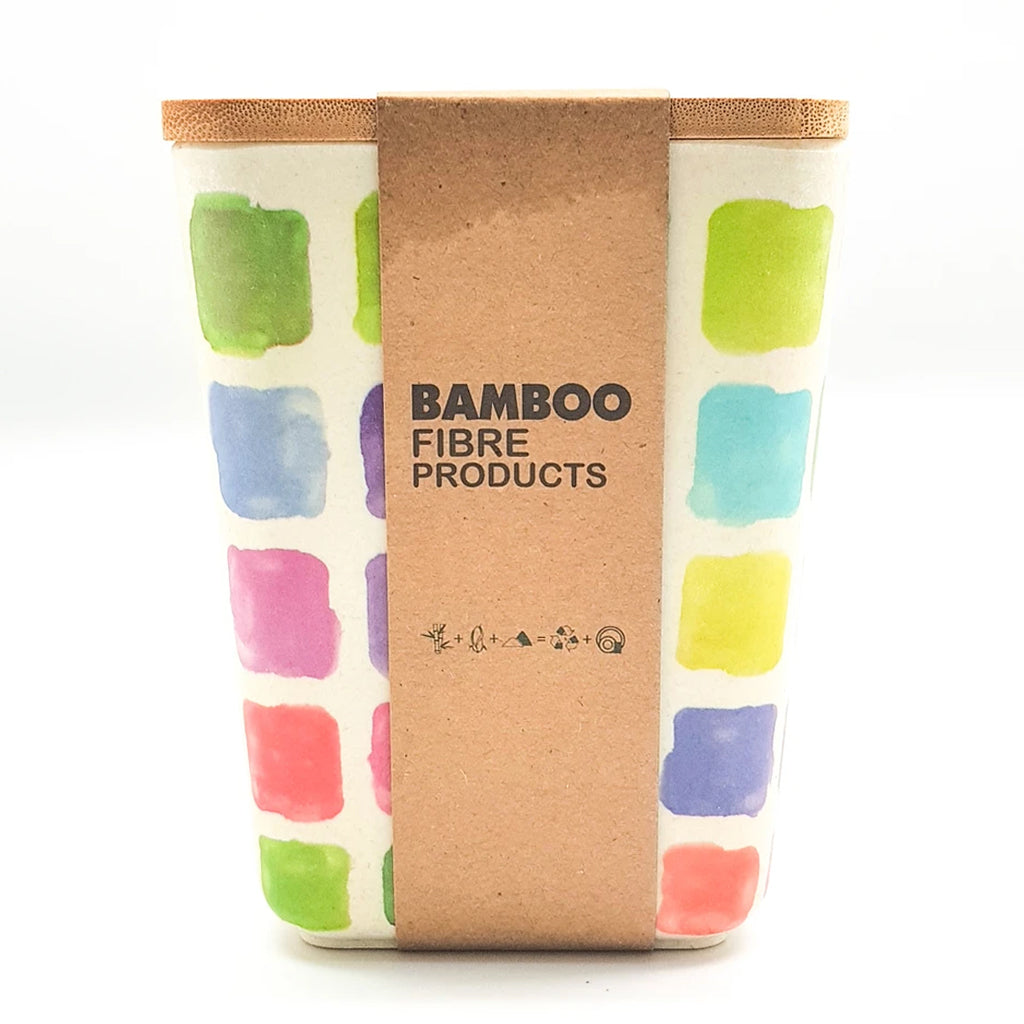 Eco Friendly and Food Safe Bamboo Fiber Dry Fruit/Snack Container with Air Tight Lid (Big)
