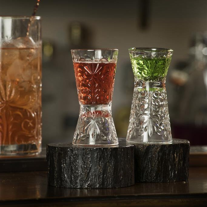 RCR (Made in Italy) Tattoo Crystal Shot Glasses 30-60 ML(Set of 6)