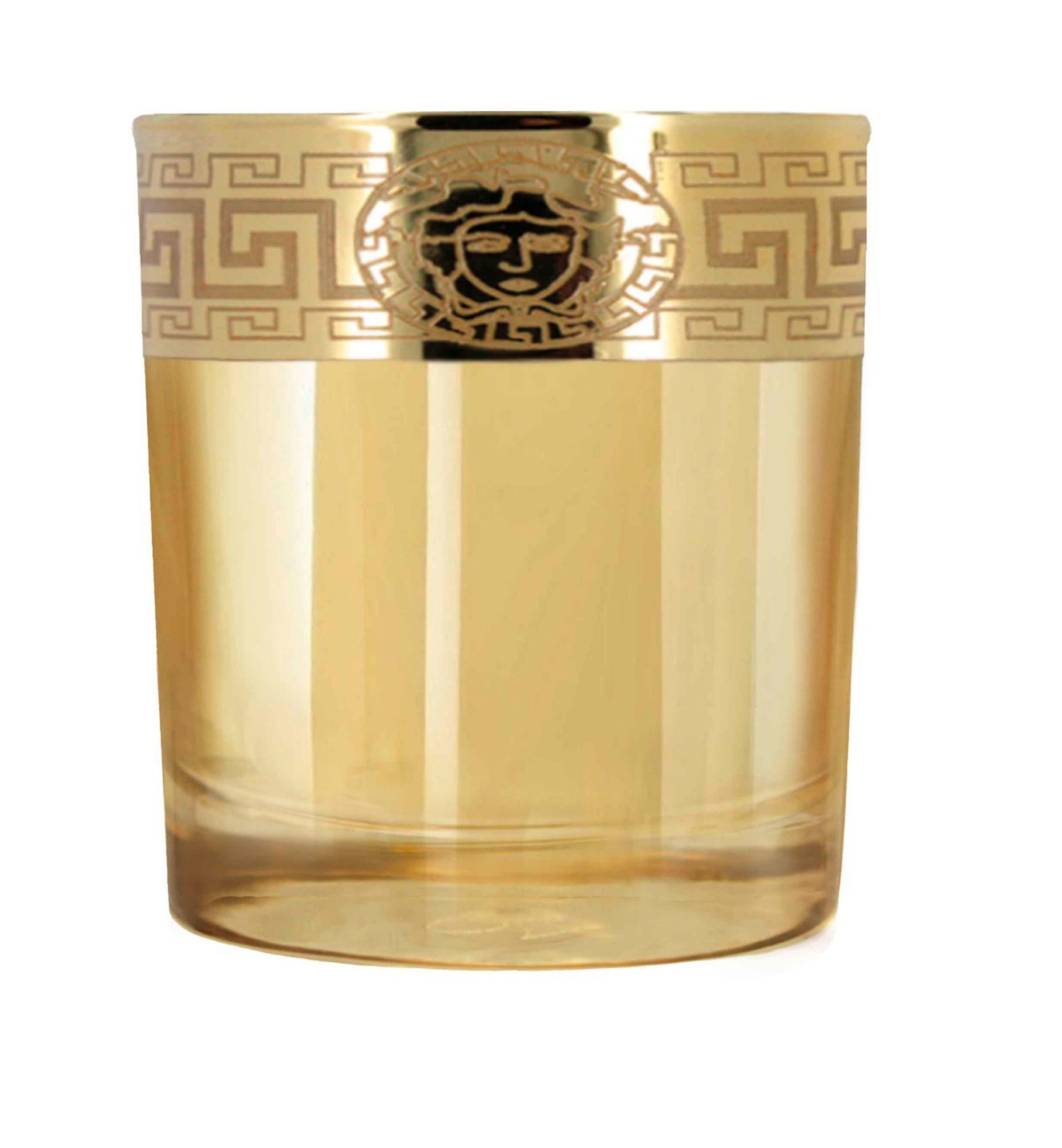 Hand Crafted Gold Luster & Gold Decal 340 ML Glasses for Home and Kitchen - Ideal Gift for Housewarming