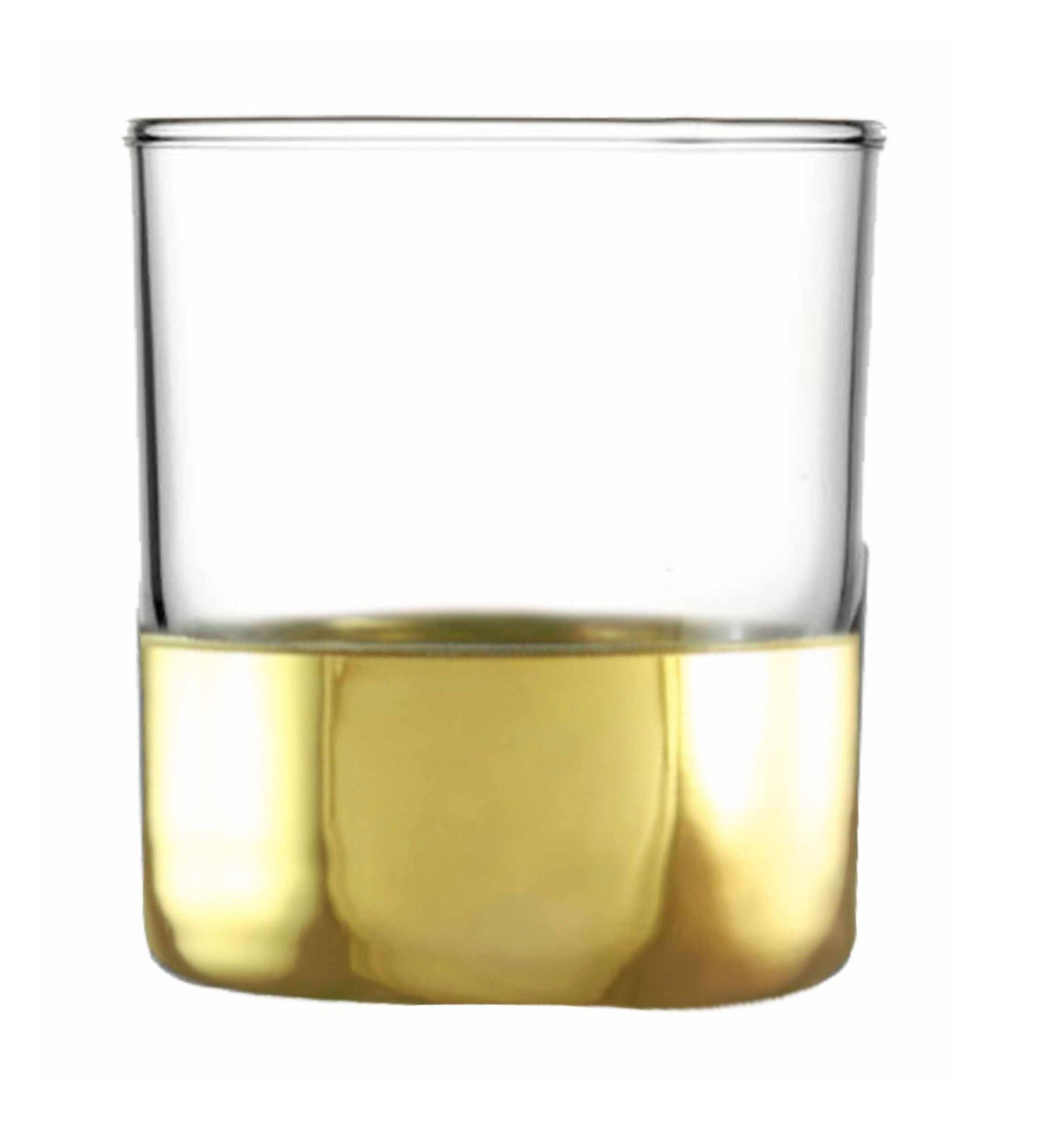Hand Crafted Gold Decal 340 ML Glasses for Home and Kitchen - Ideal Gift for Housewarming