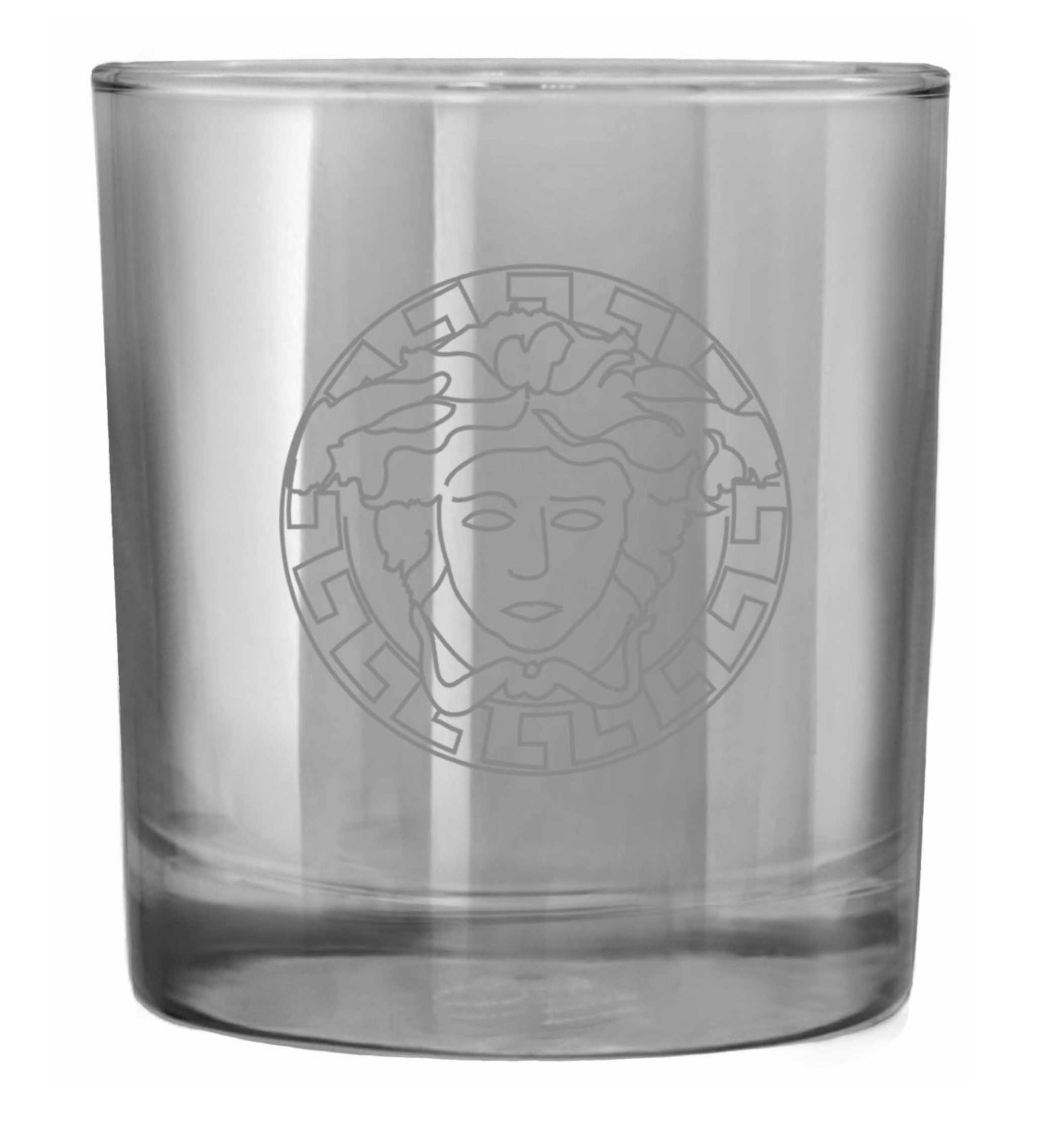 Hand Crafted Smokey Luster & V. 340 ML Glasses for Home and Kitchen - Ideal Gift for Housewarming