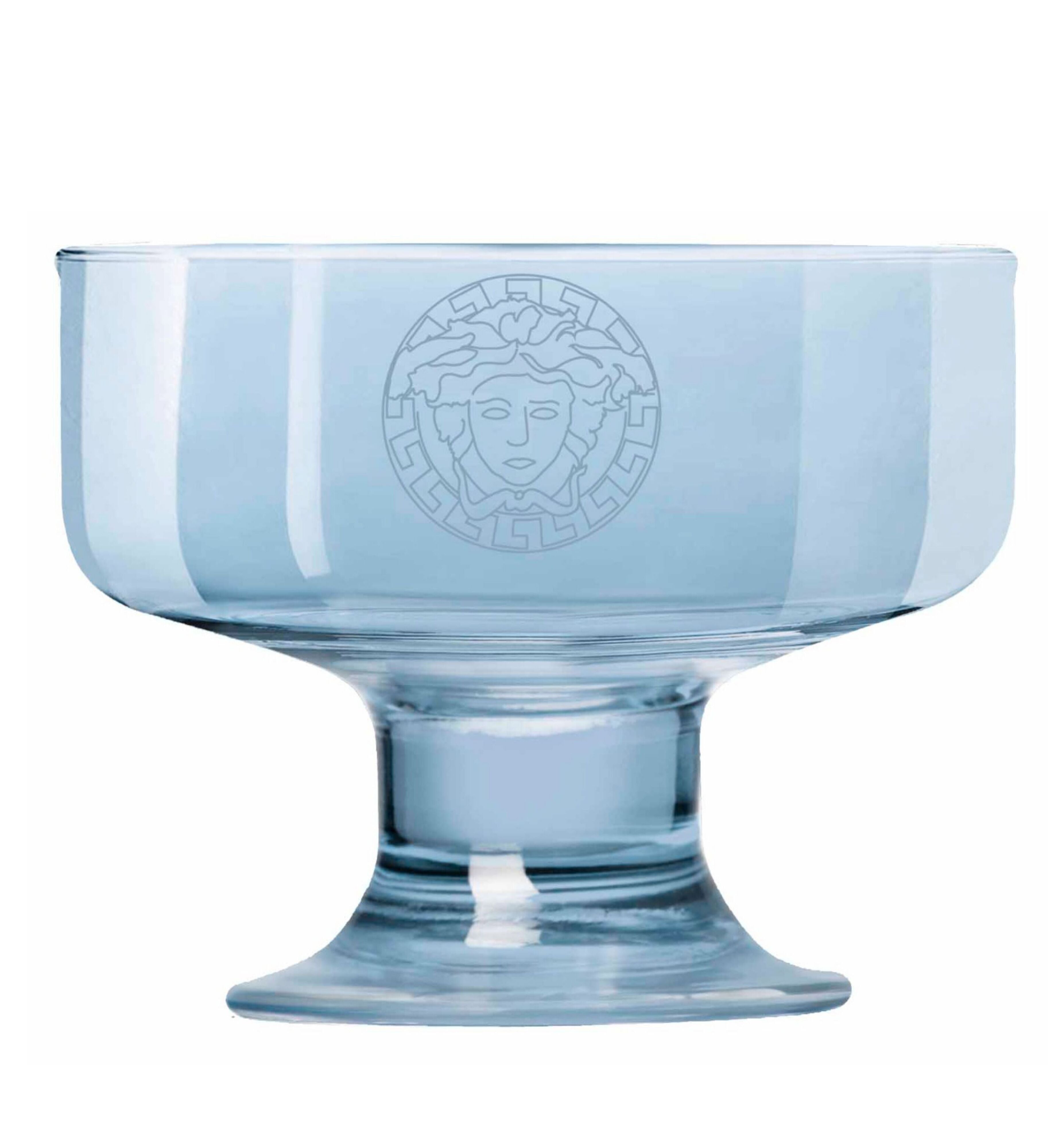 Hand Crafted Blue Luster & V. Ice Cream Glasses for Home and Kitchen - Ideal Gift for Housewarming