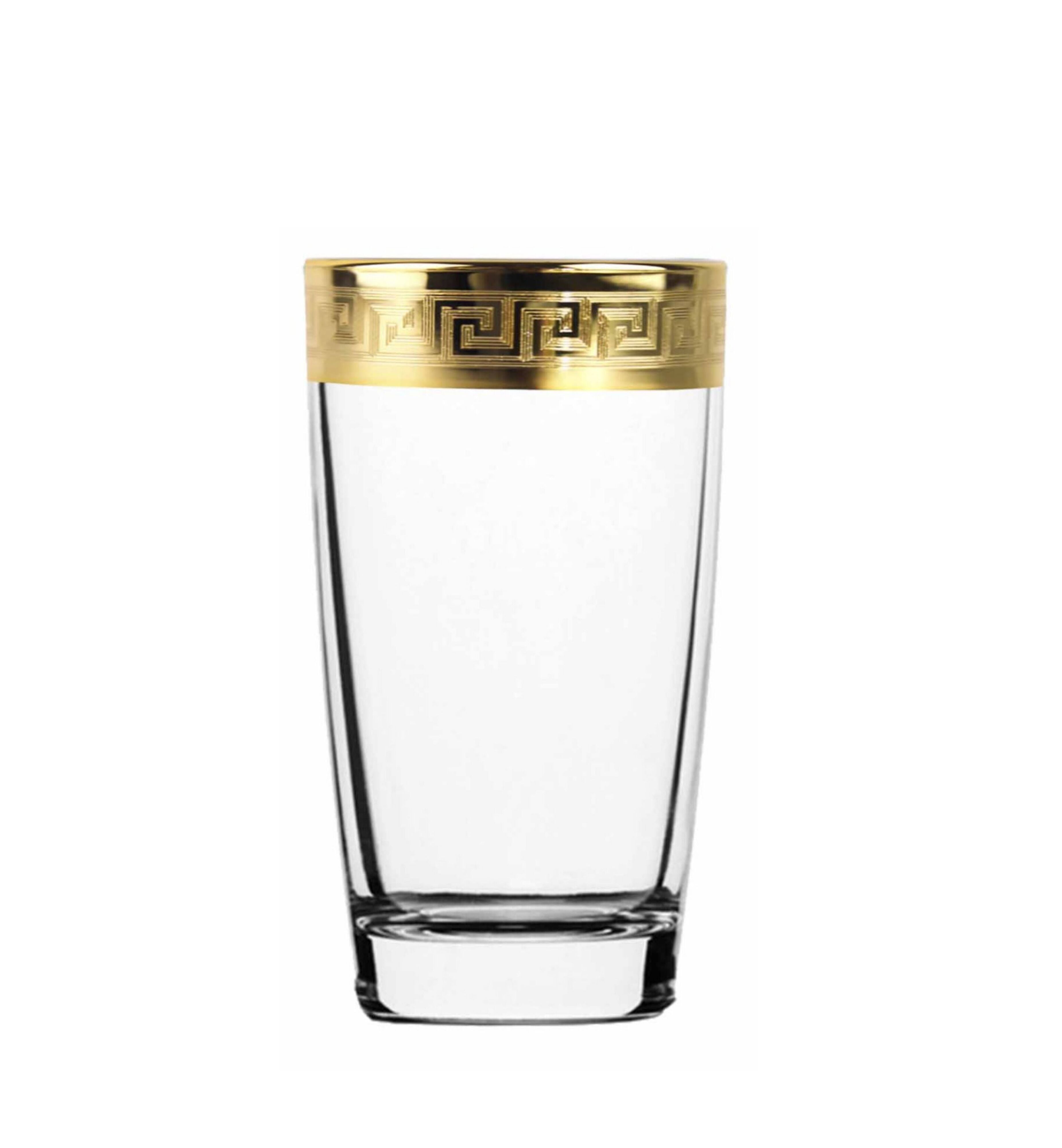 Hand Crafted Gold Decal Shot Glasses for Home and Kitchen - Ideal Gift for Housewarming