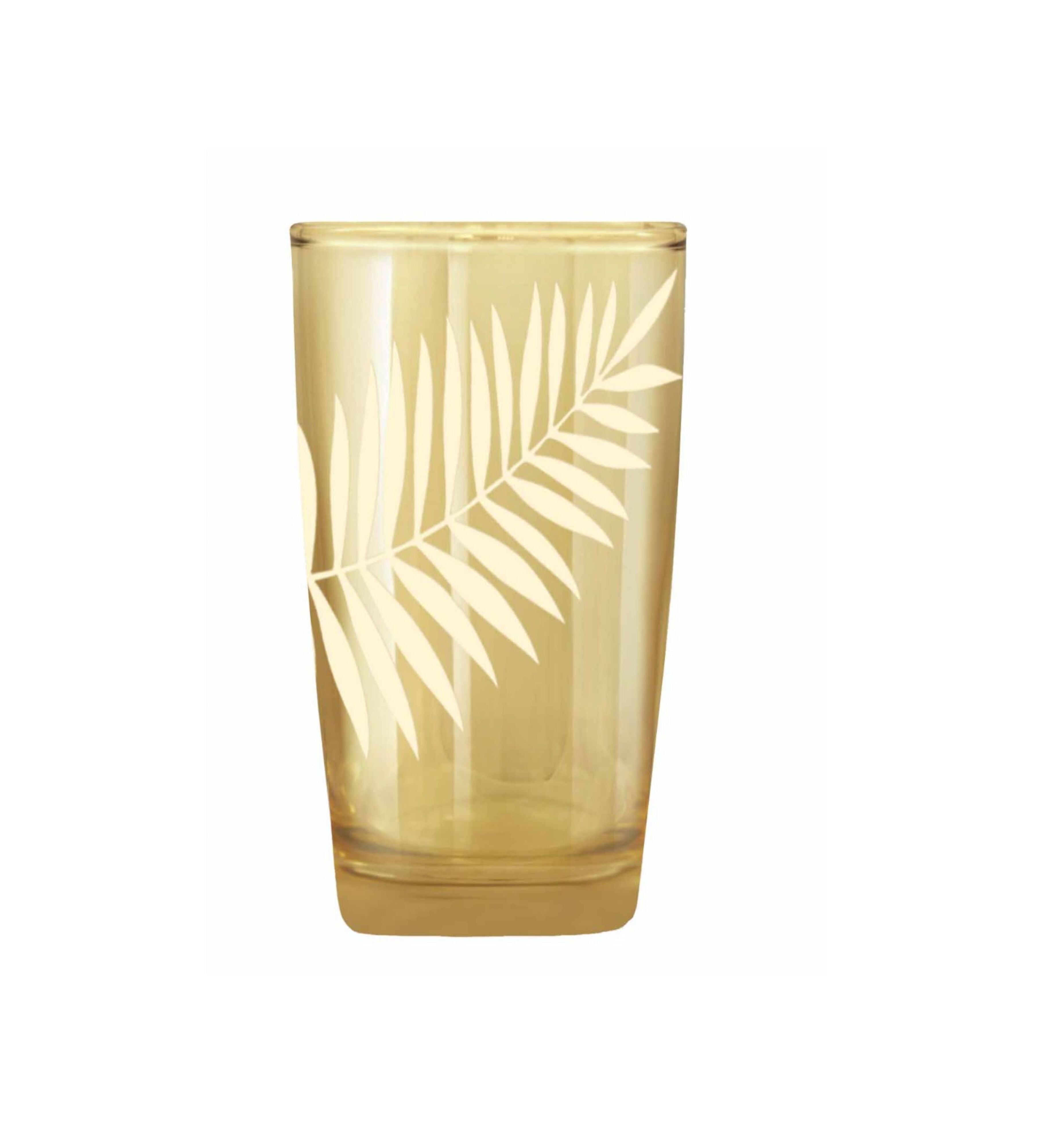 Hand Crafted Gold Luster & Leaf Shot Glasses for Home and Kitchen - Ideal Gift for Housewarming