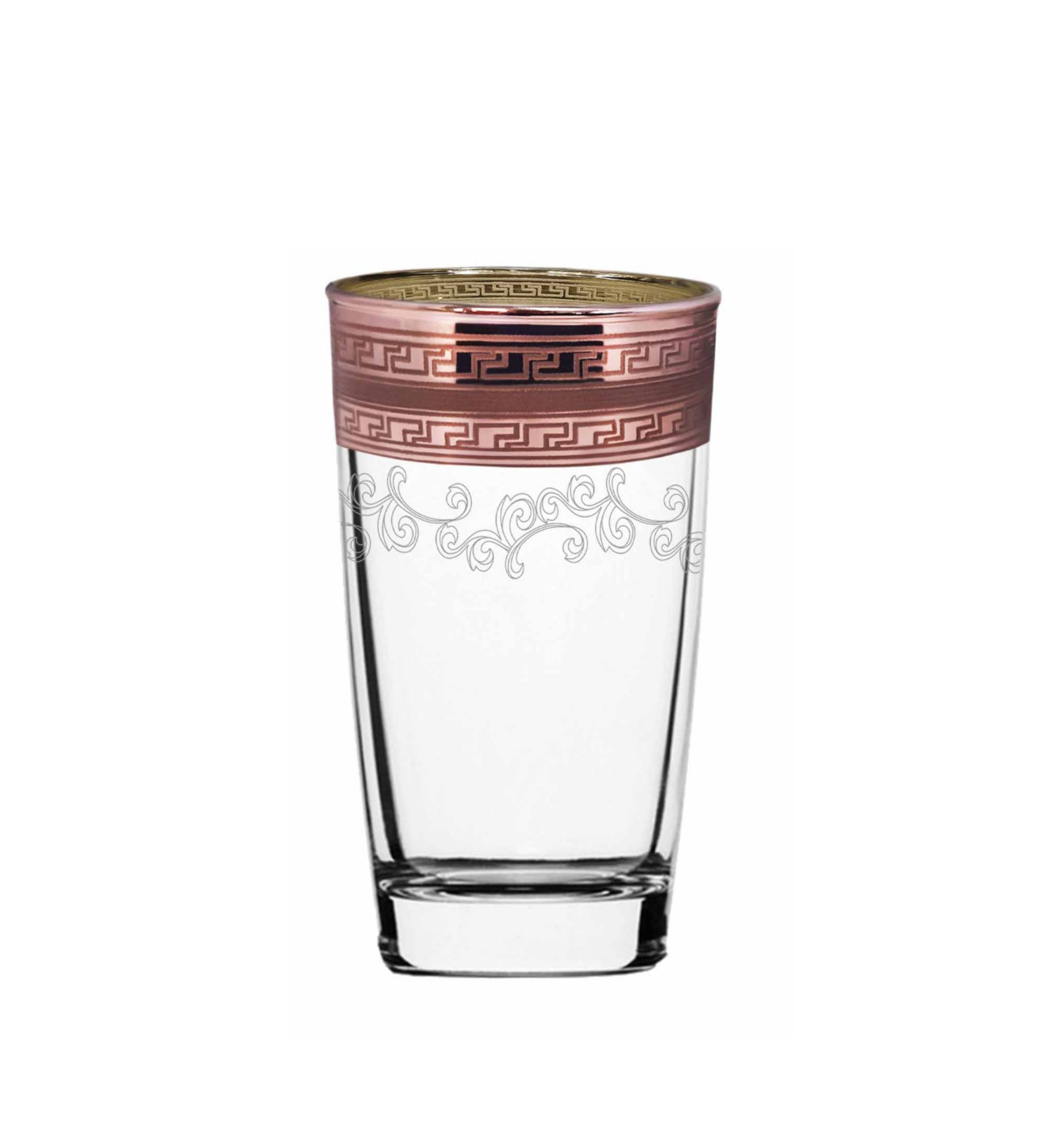 Hand Crafted Rose Gold Decal Shot Glasses for Home and Kitchen - Ideal Gift for Housewarming