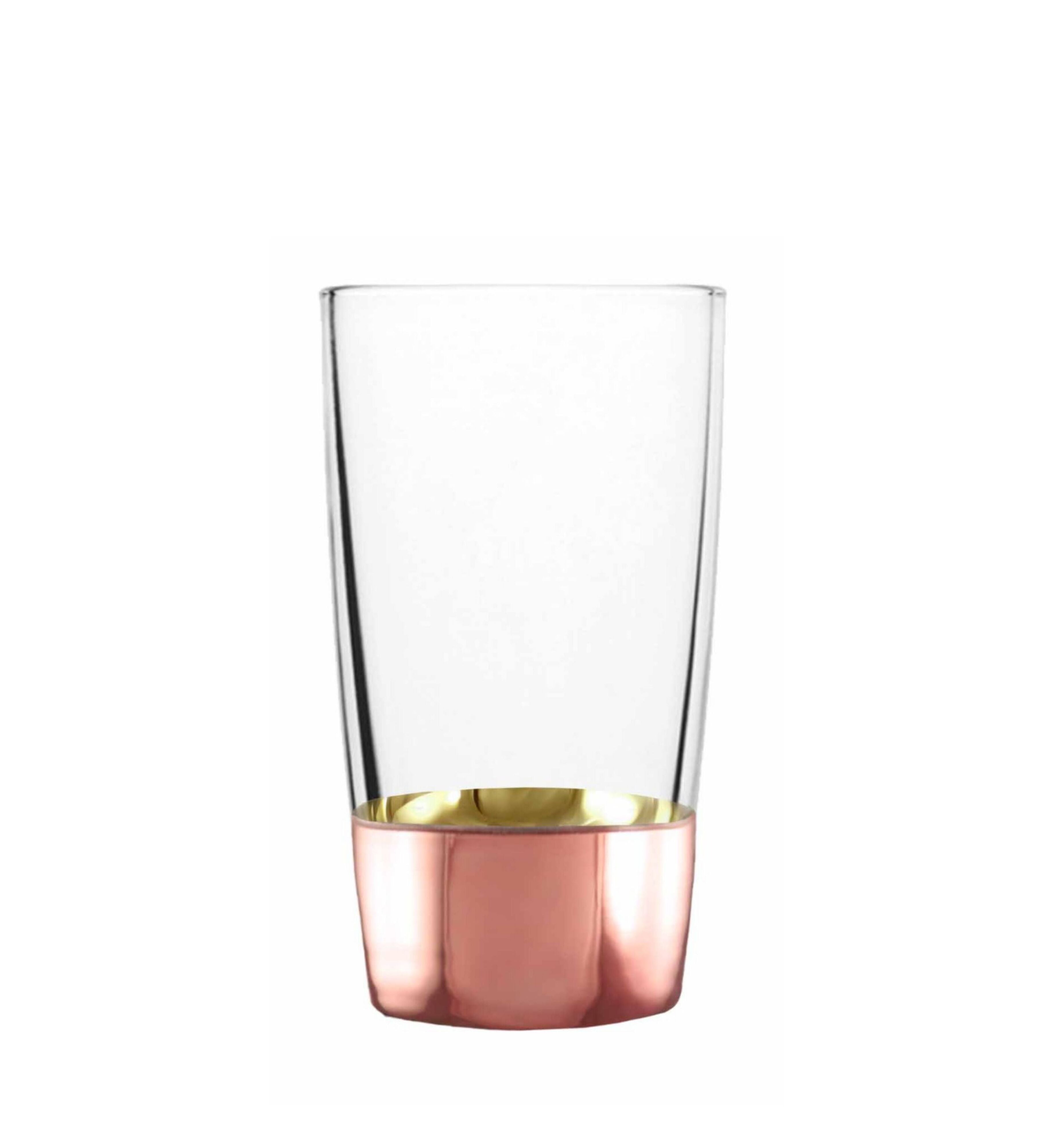 Hand Crafted Rose Gold Bottom Shot Glasses for Home and Kitchen - Ideal Gift for Housewarming