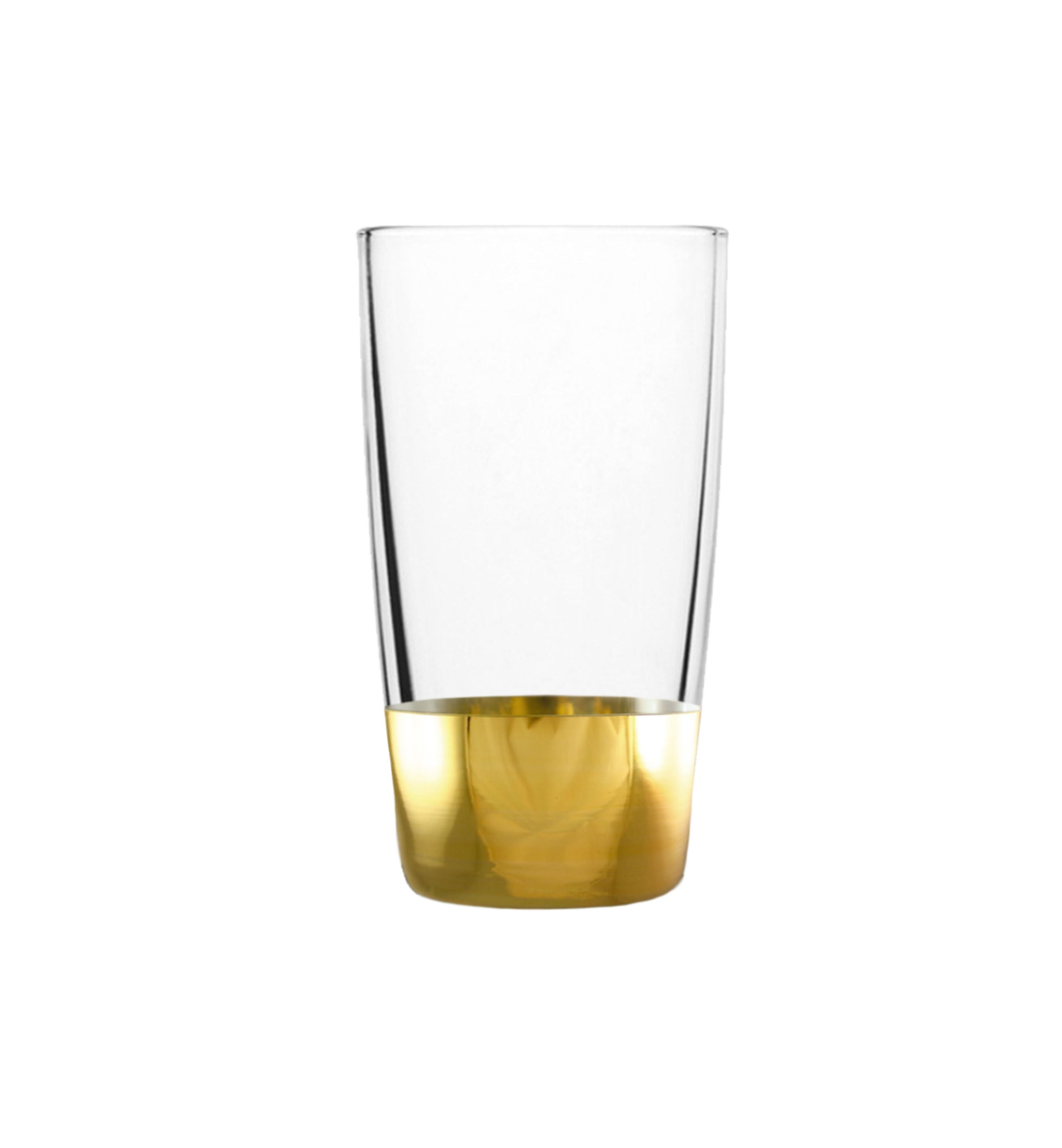 Hand Crafted Gold Bottom Shot Glasses for Home and Kitchen - Ideal Gift for Housewarming