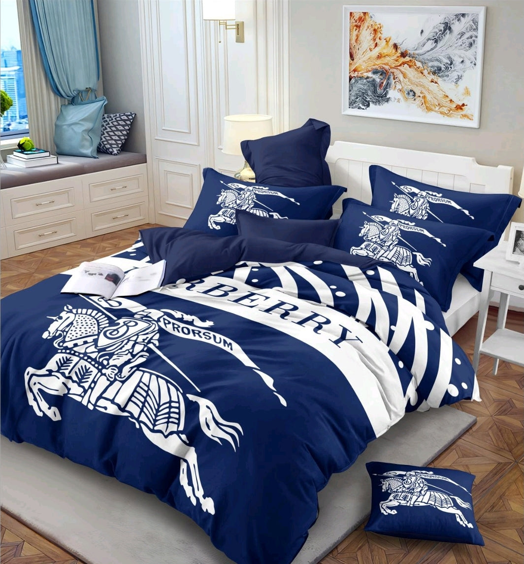 New Winter Quilt with Matching Velveteen Bedsheet and 2 Pillow Covers