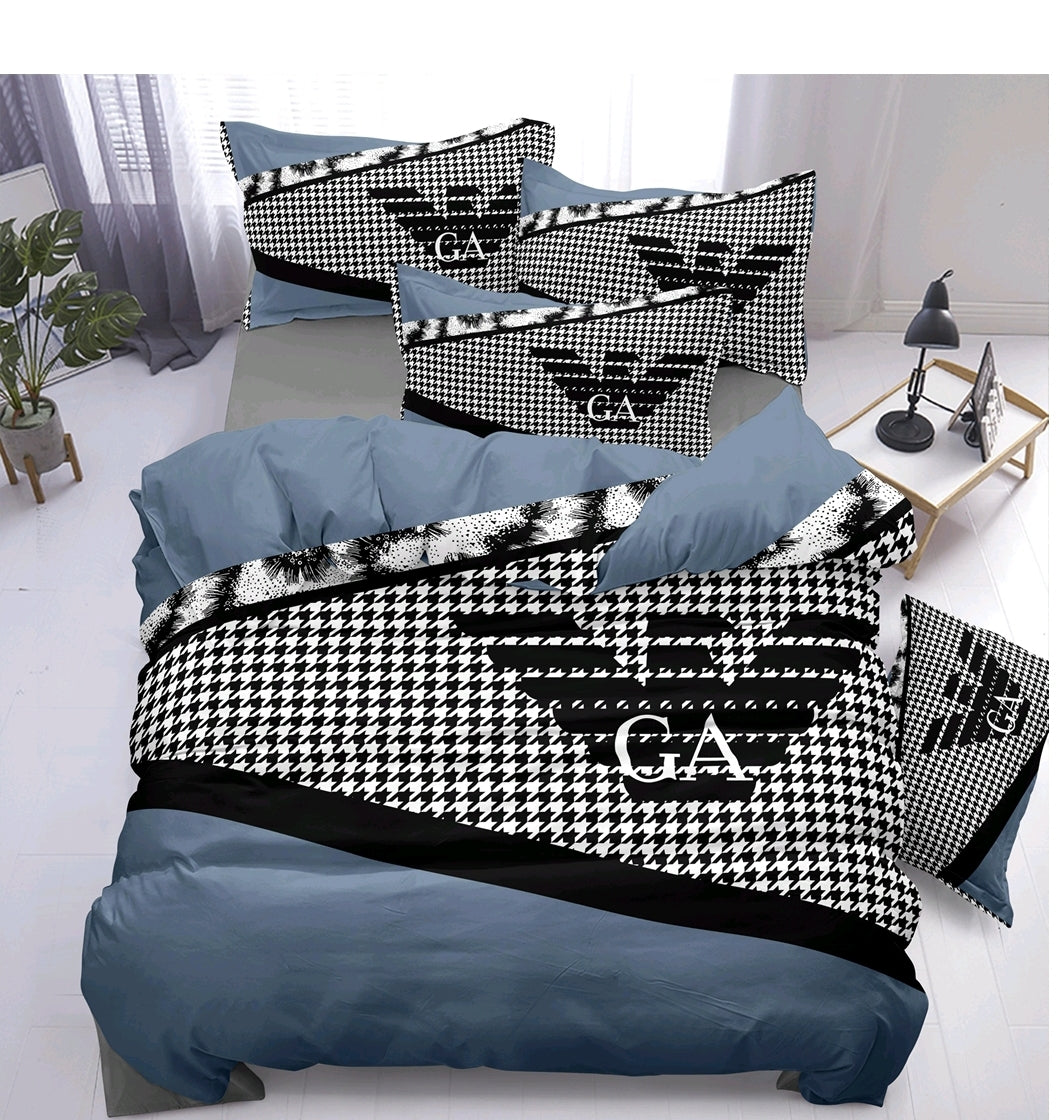100% Comfortable 220 TC King Size Double Bedsheet Digital Print - 275 X 275 CM with 2 Pillow Covers - 3 Pcs Set