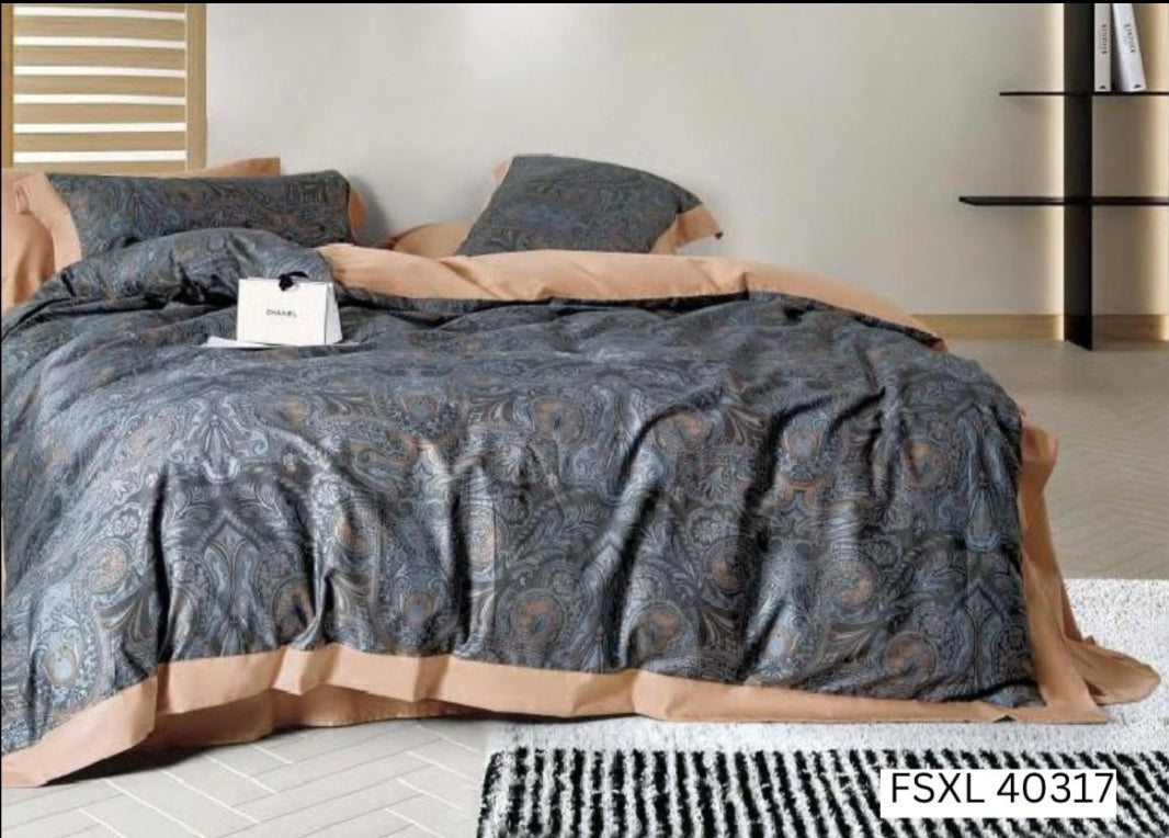 100% Cotton 350 TC Super King Size 9 x 9 Bedsheet