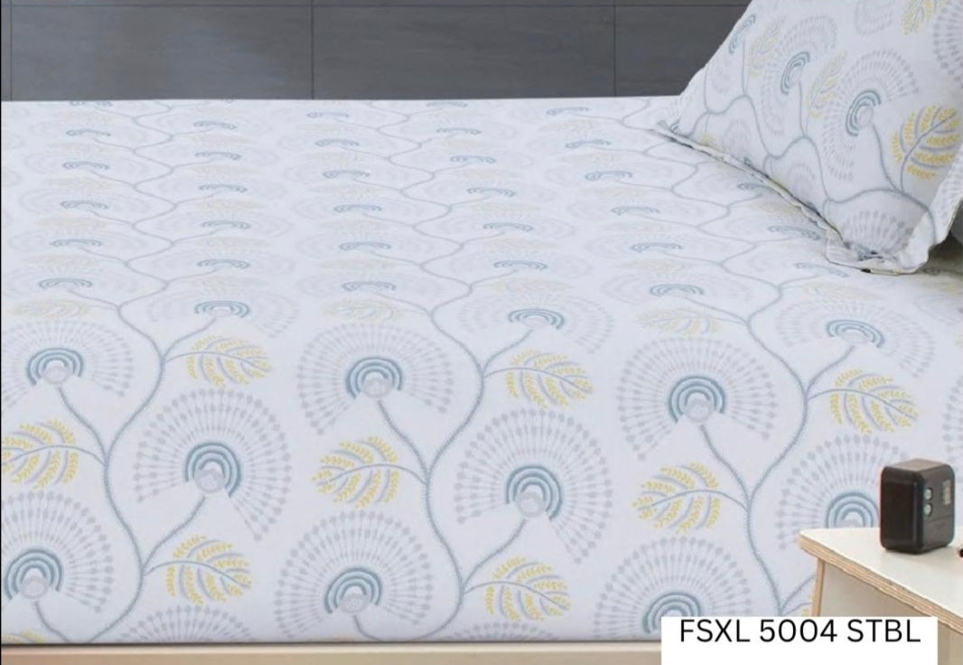 100% Cotton 350 TC Super King Size 9 x 9 Bedsheet